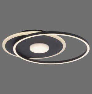 15046-18 DOMINO LAMPA SUFITOWA CZARNY/BIAŁY