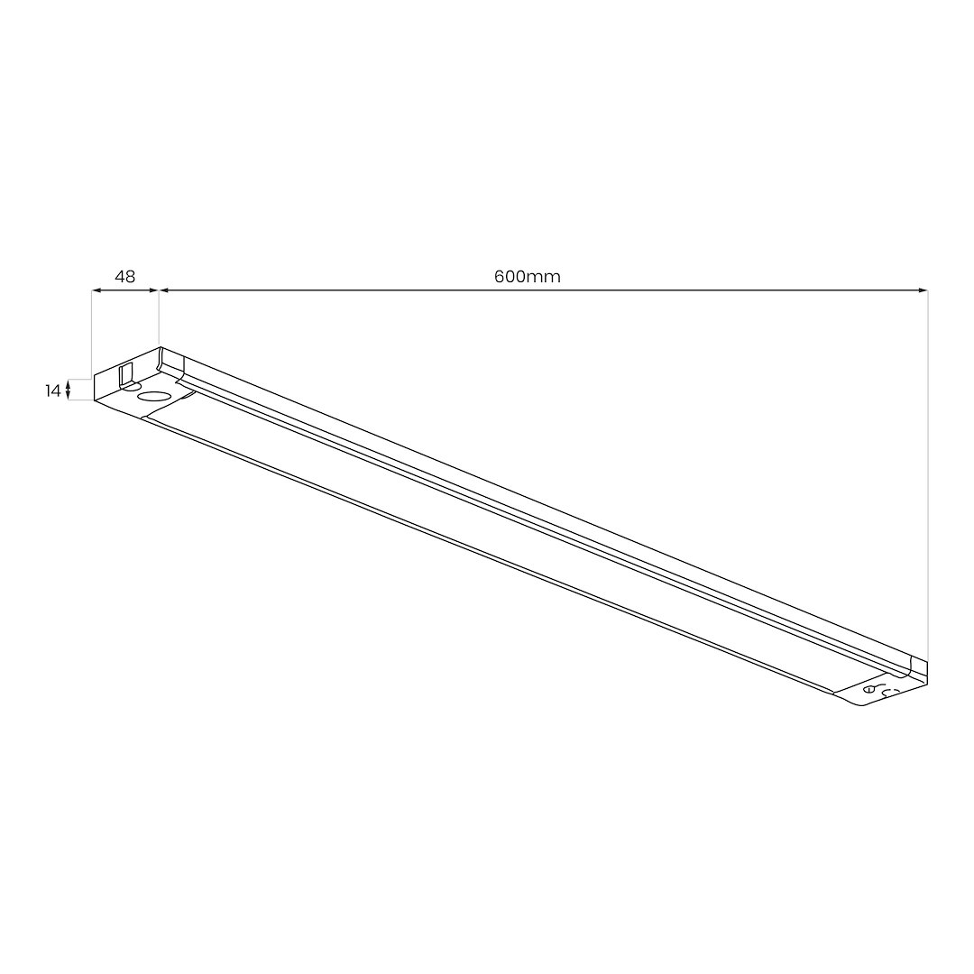 Lampka Podszafkowa 18W 1100lm 5CCT 60cm Czarny - obrazek 8
