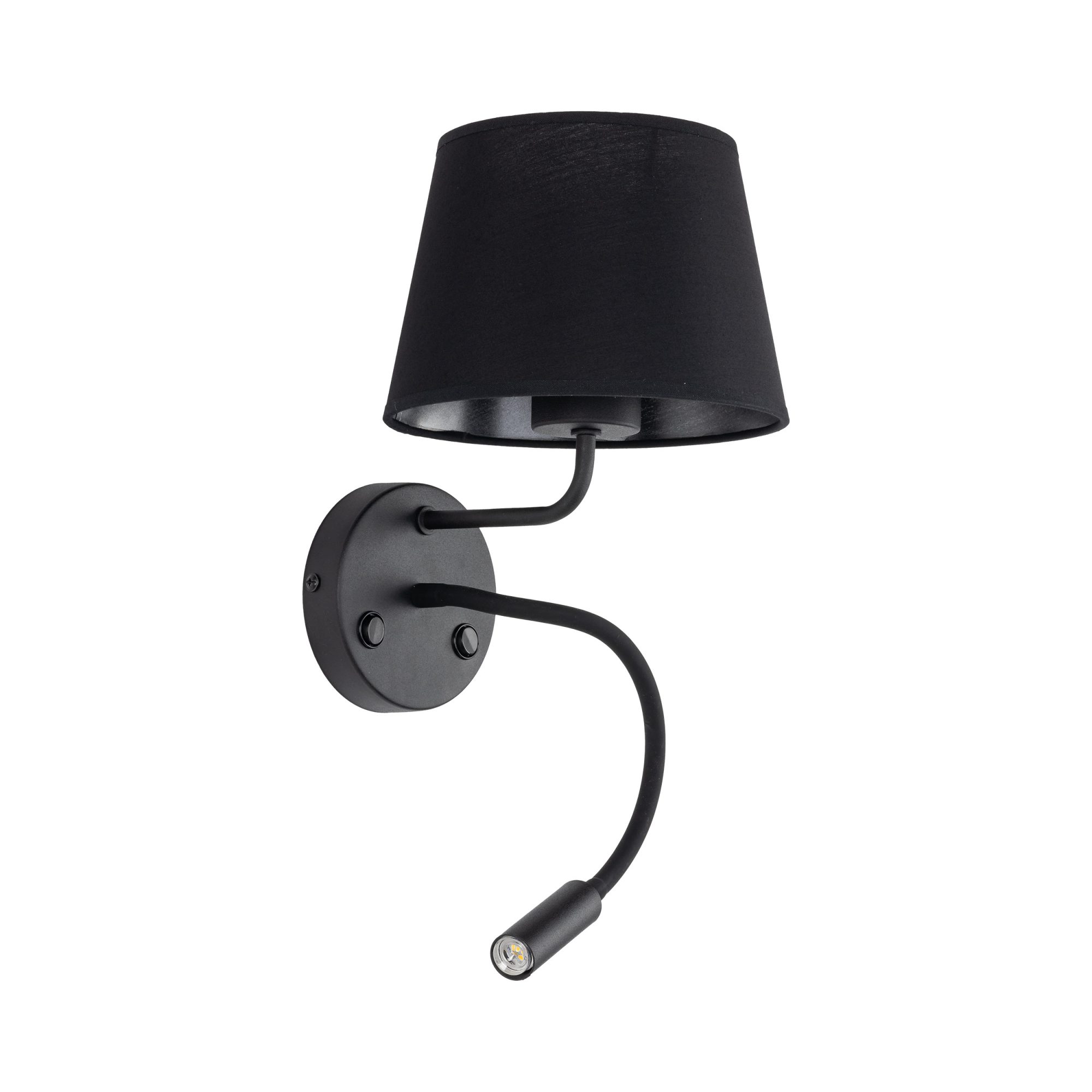 MAJA BLACK KINKIET 2 E27 + G9