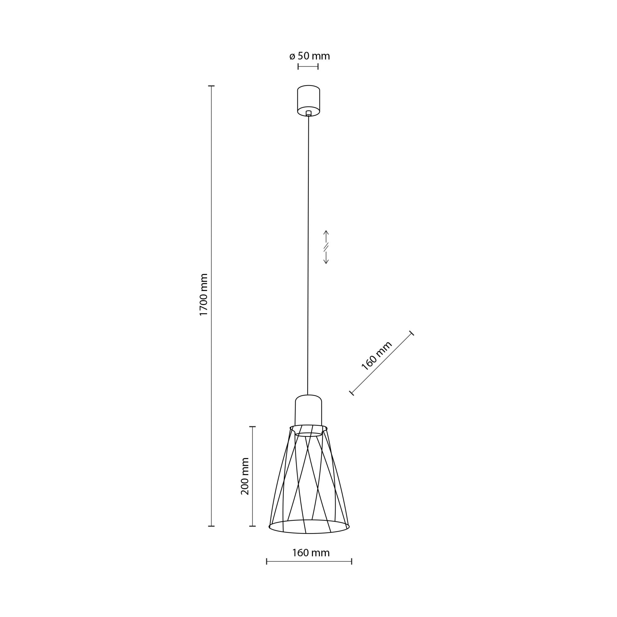 MODESTO BLACK LAMPA WISZACA 1 - obrazek 6