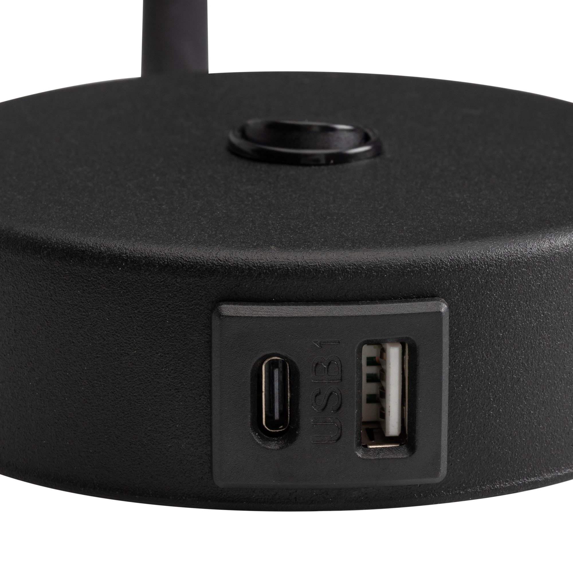 LAGOS BLACK KINKIET 1 USB - obrazek 3