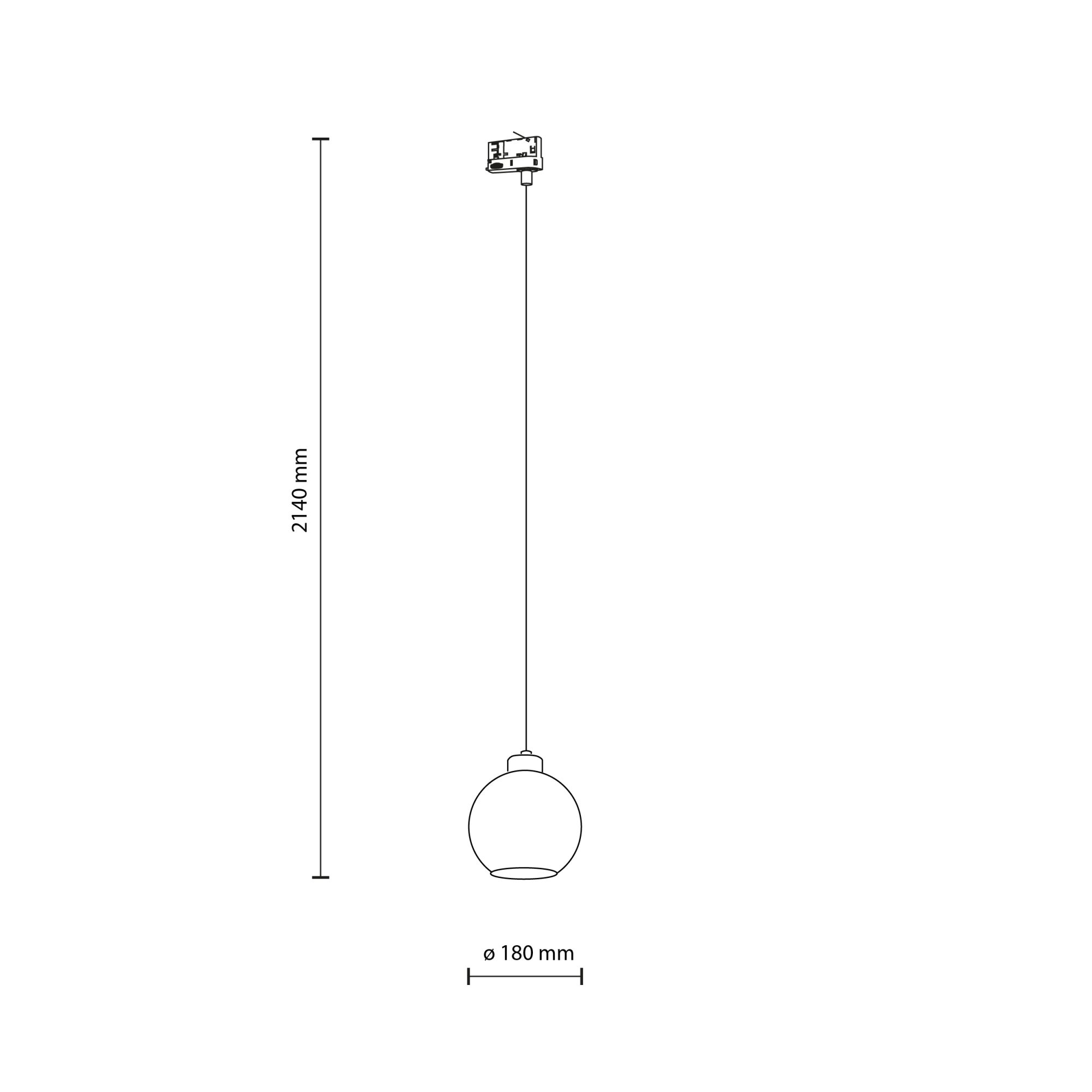 TRACER CUBUS TRANSPARENT TRÓJOBWODOWY 1XE27 - obrazek 2