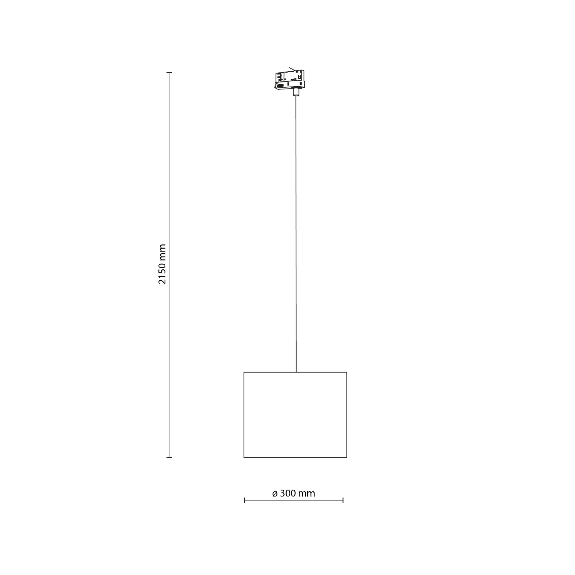 TRACER BLACK 300 TRÓJOBWODOWY 1XE27 - obrazek 4