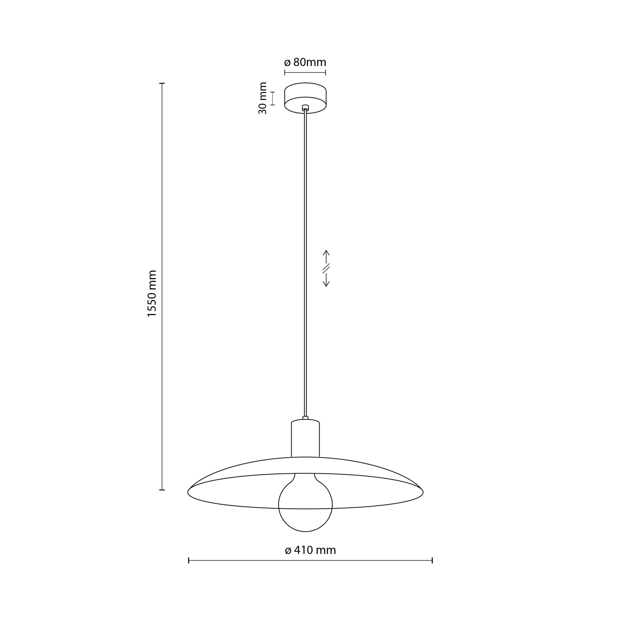 ASTRA BLACK 1XE27 LAMPA WISZĄCA - obrazek 7