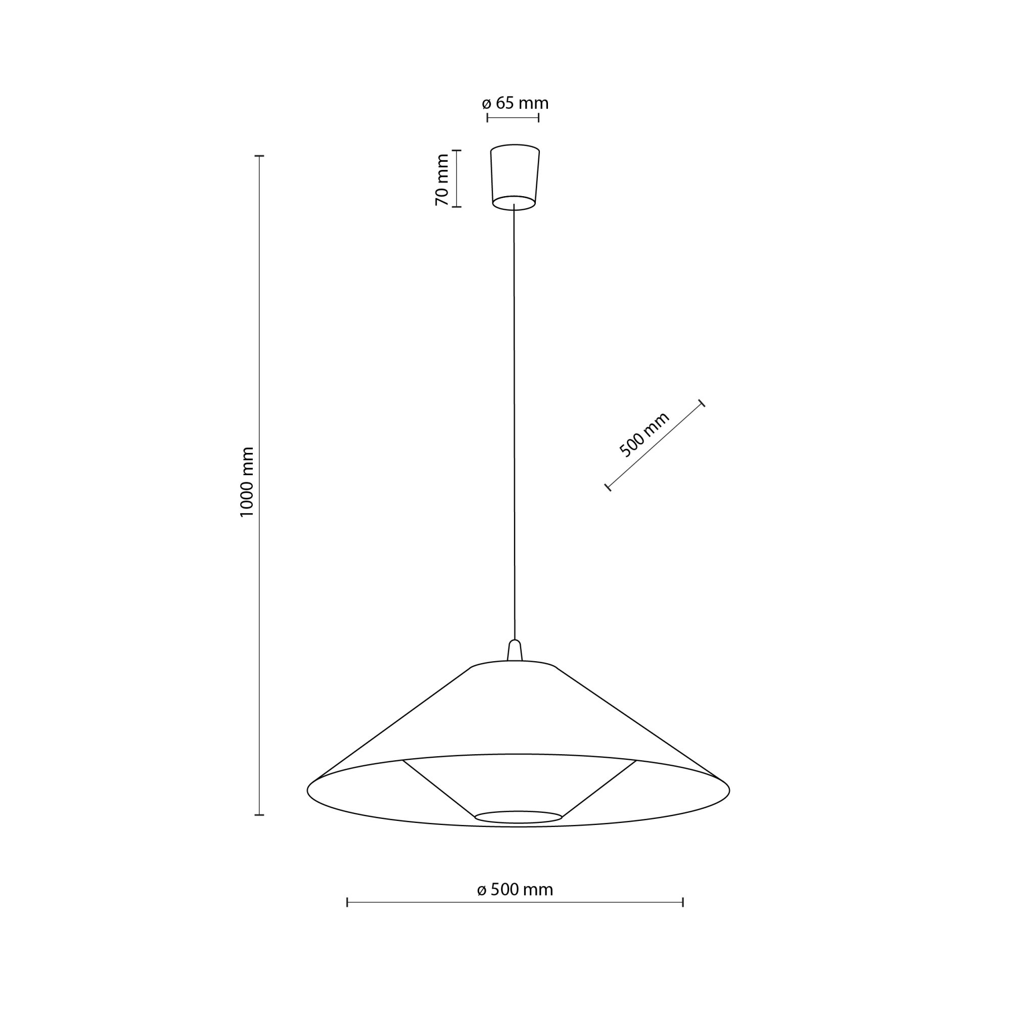 BELISSA LEN LAMPA WISZĄCA 1XE27 500 - obrazek 8