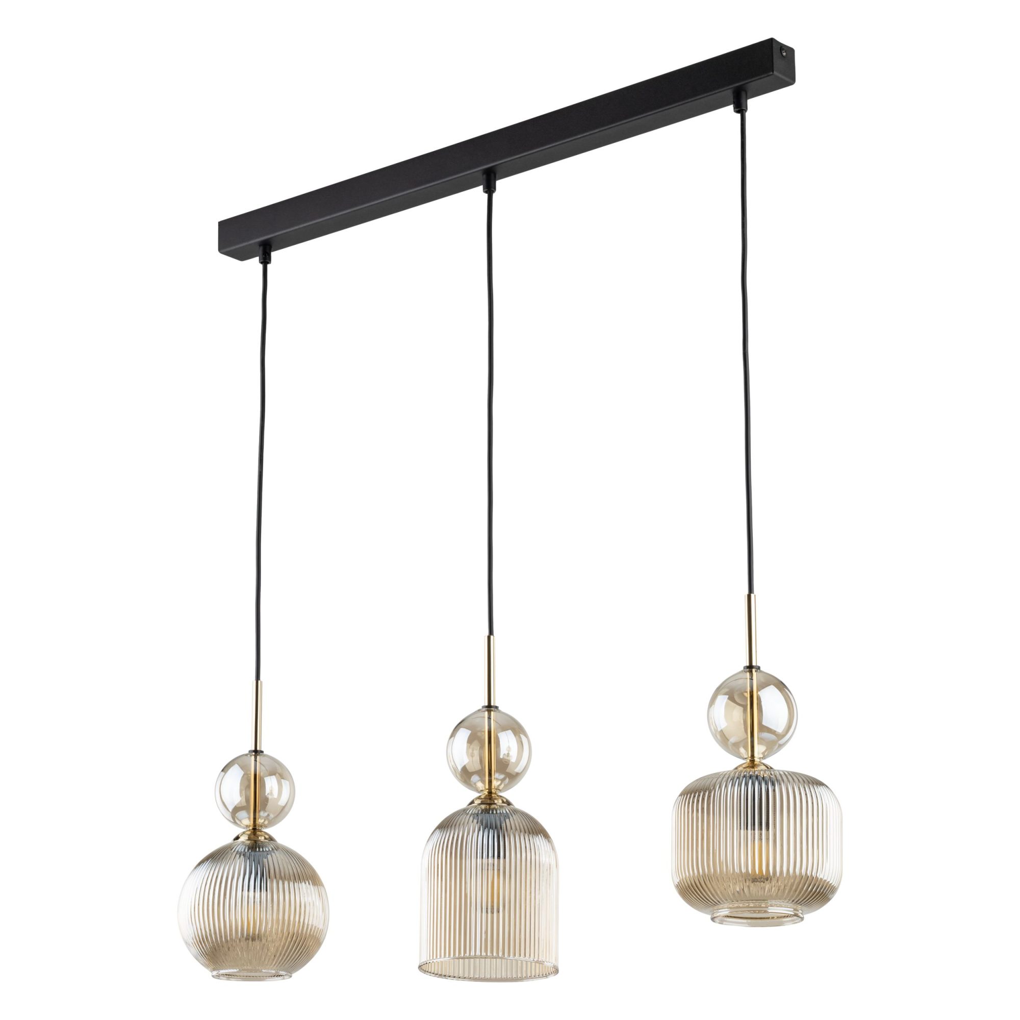 SOPHIA COGNAC LAMPA WISZĄCA 3XE14