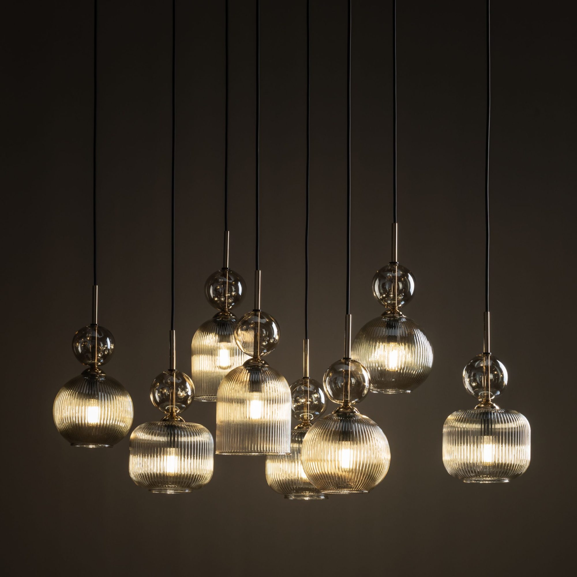 SOPHIA COGNAC LAMPA WISZĄCA 8XE14 - obrazek 3