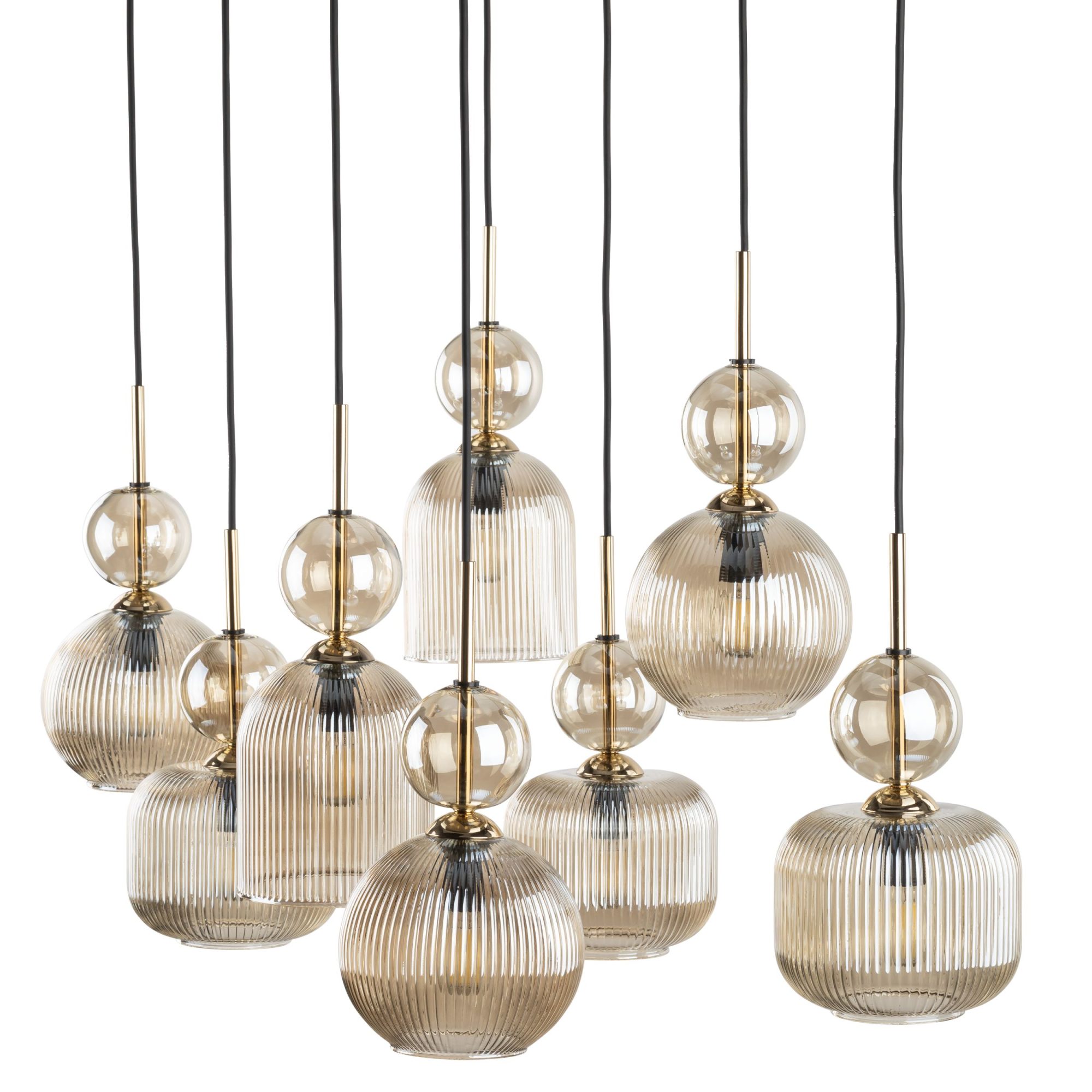 SOPHIA COGNAC LAMPA WISZĄCA 8XE14 - obrazek 5
