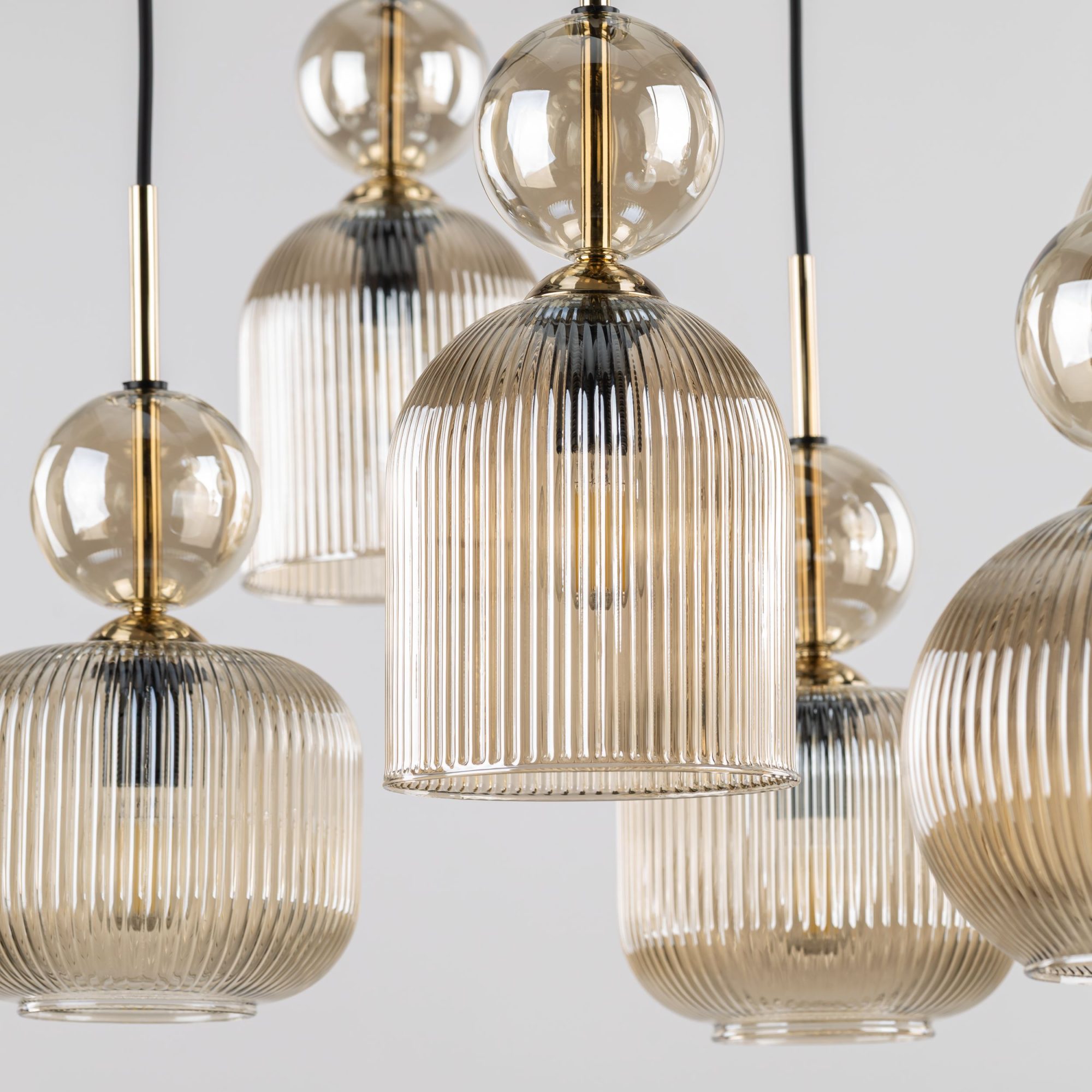 SOPHIA COGNAC LAMPA WISZĄCA 8XE14 - obrazek 6