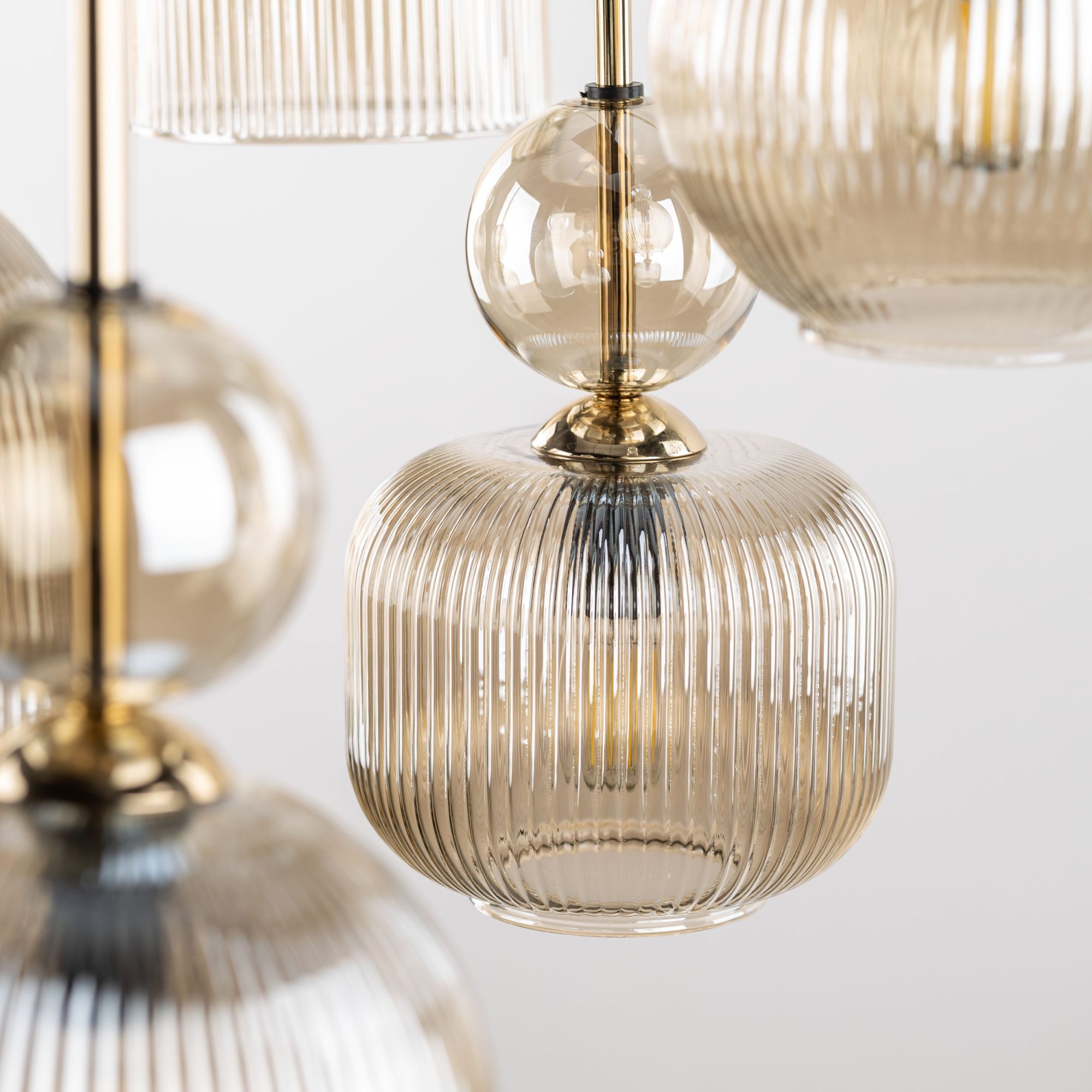 SOPHIA COGNAC LAMPA WISZĄCA 8XE14 - obrazek 7
