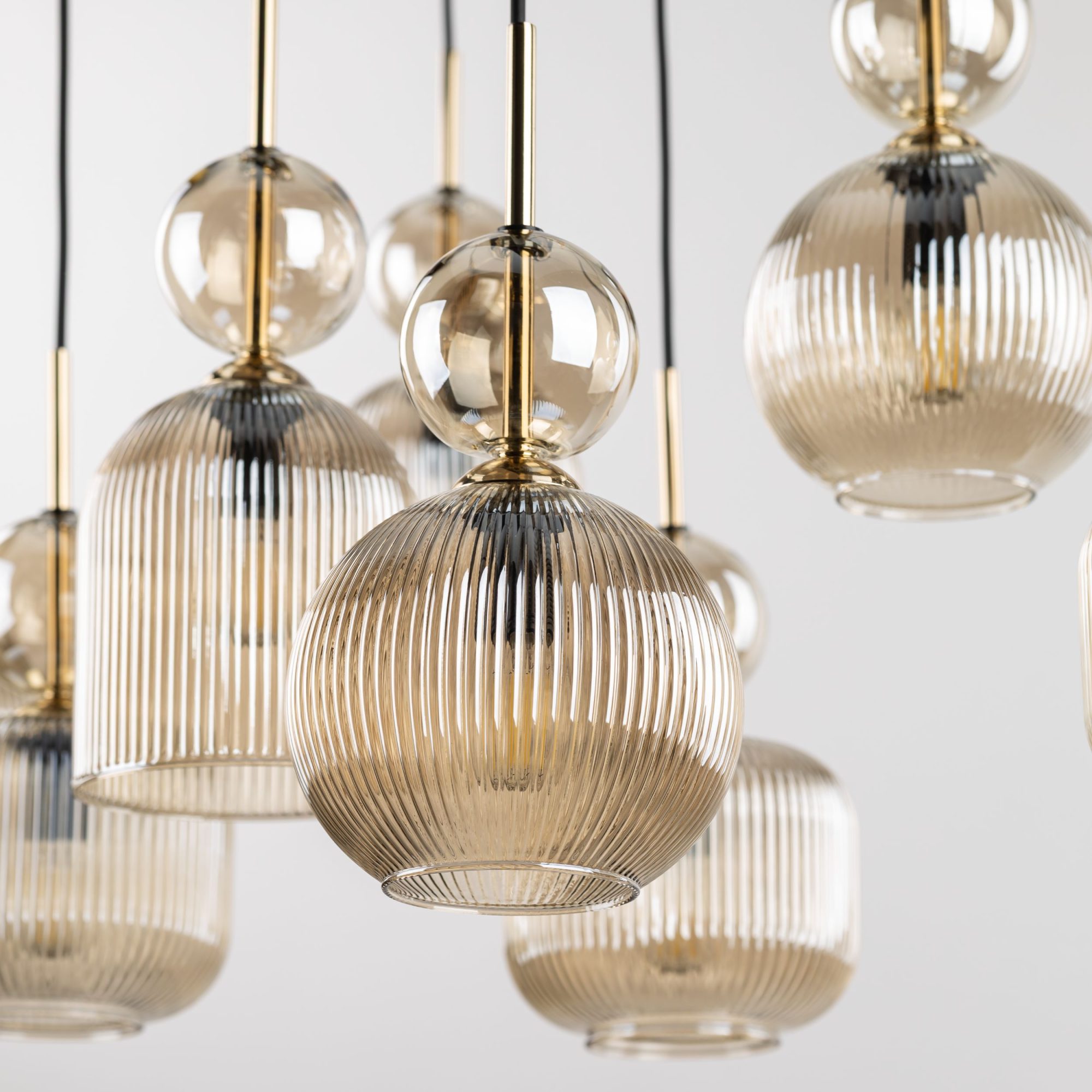 SOPHIA COGNAC LAMPA WISZĄCA 8XE14 - obrazek 8