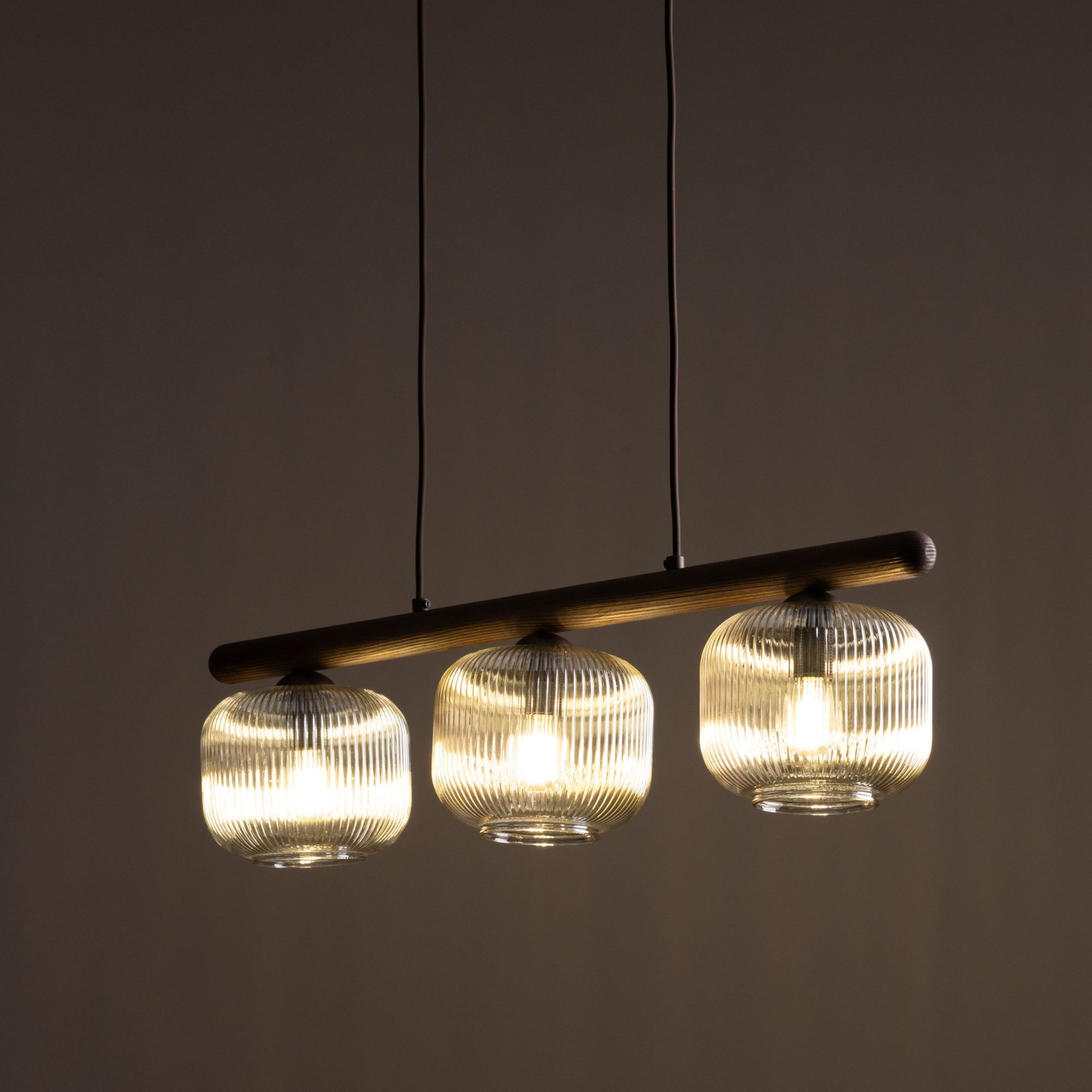 SALVIA BROWN LAMPA WISZACA 3XE14 - obrazek 2
