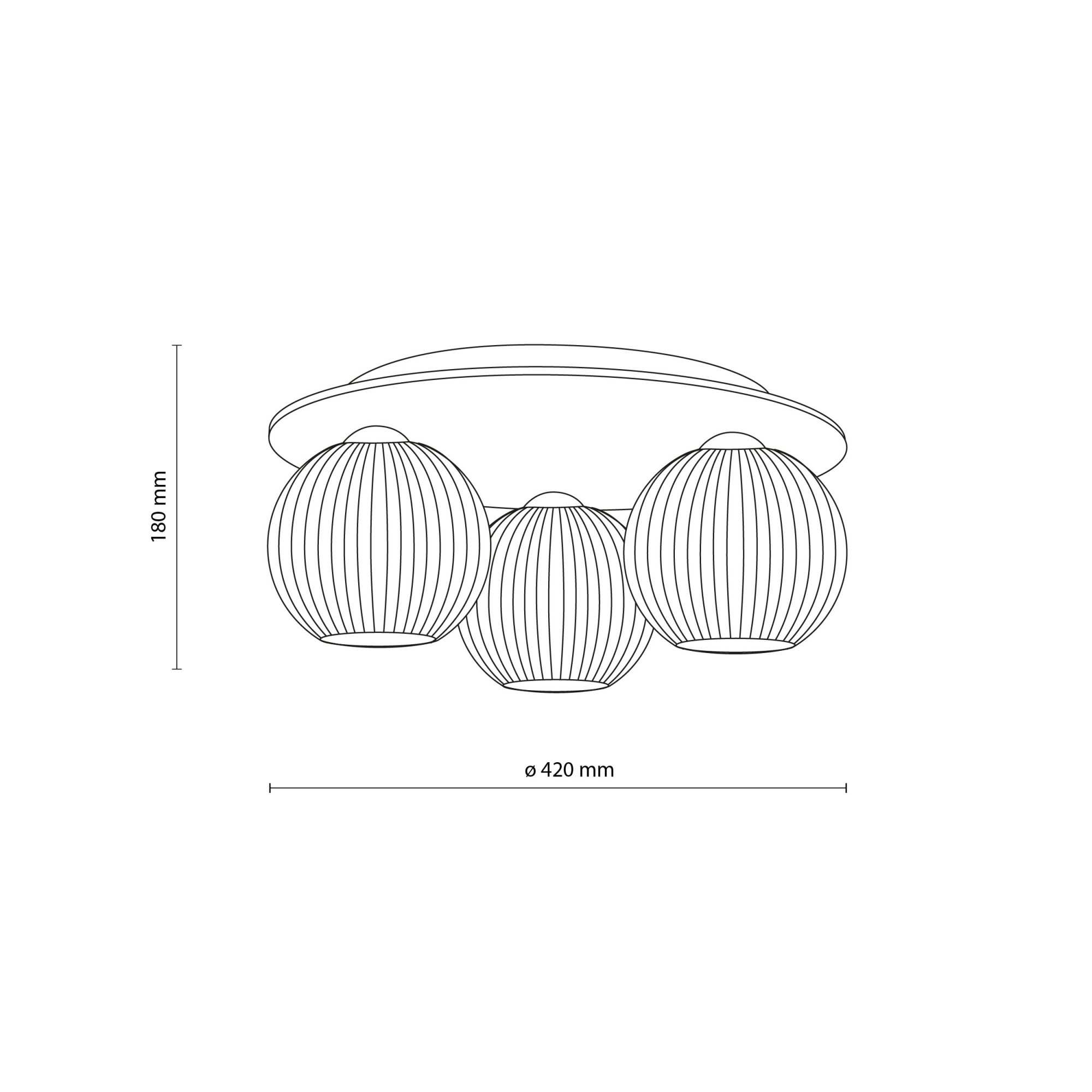 VIRLO WHITE LAMPA SUFITOWA 3XE14 - obrazek 8