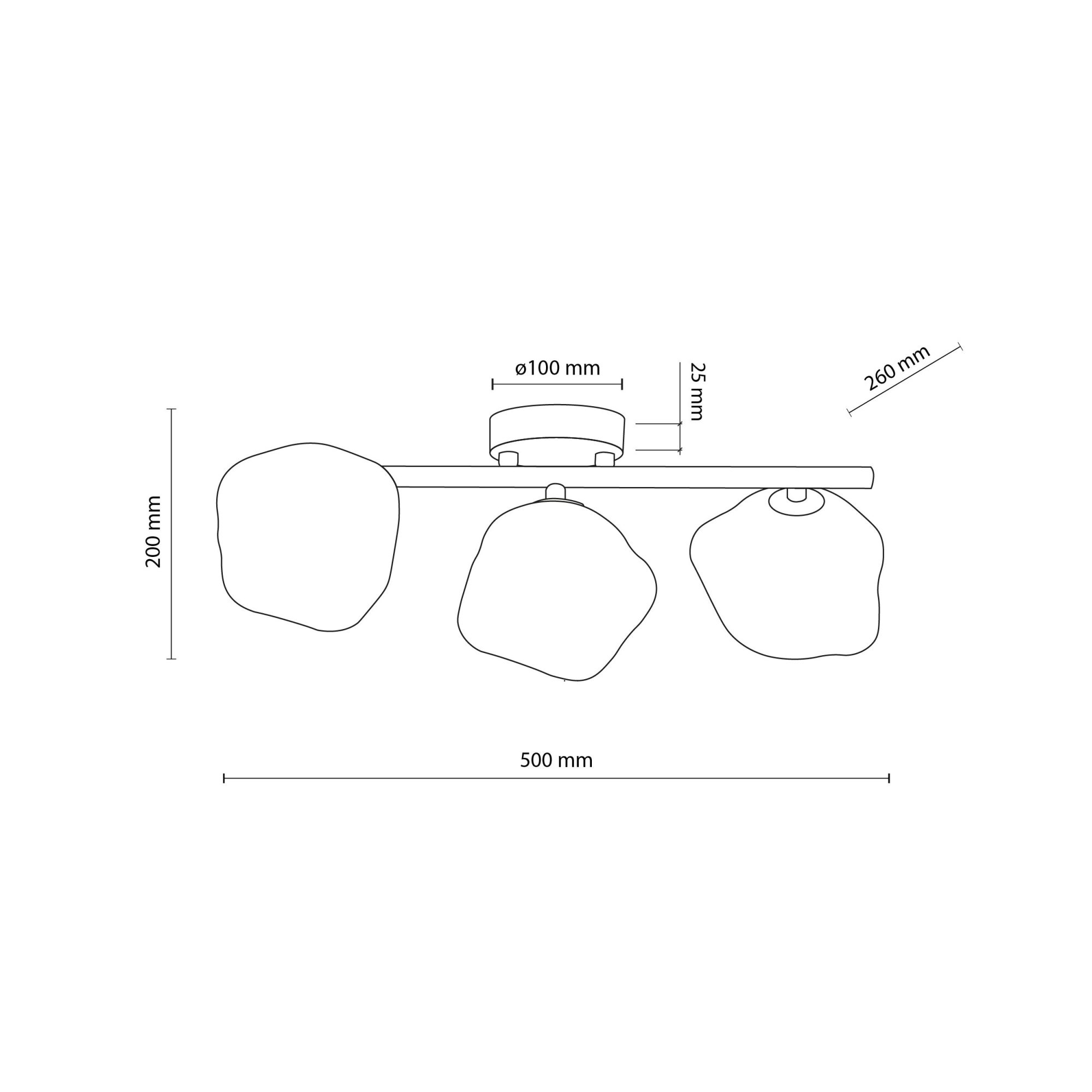 LAVA SABIA LAMPA SUFITOWA 3XG9 - obrazek 6