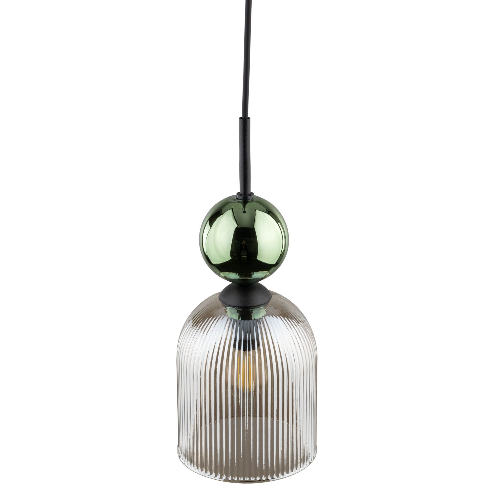 SOPHIA GREEN COGNAC LAMPA WISZĄCA 1XE14 - obrazek 7