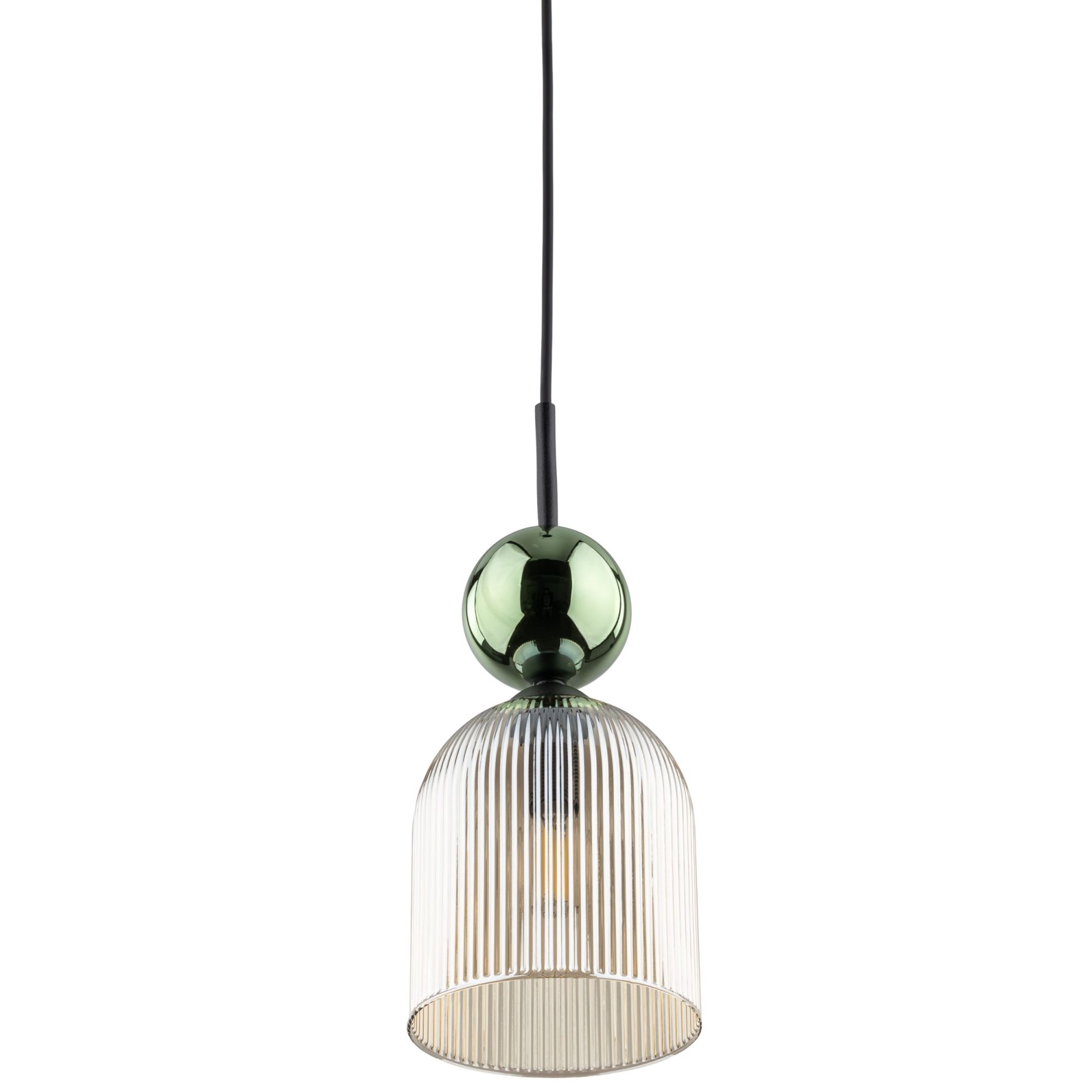 SOPHIA GREEN COGNAC LAMPA WISZĄCA 1XE14 - obrazek 8