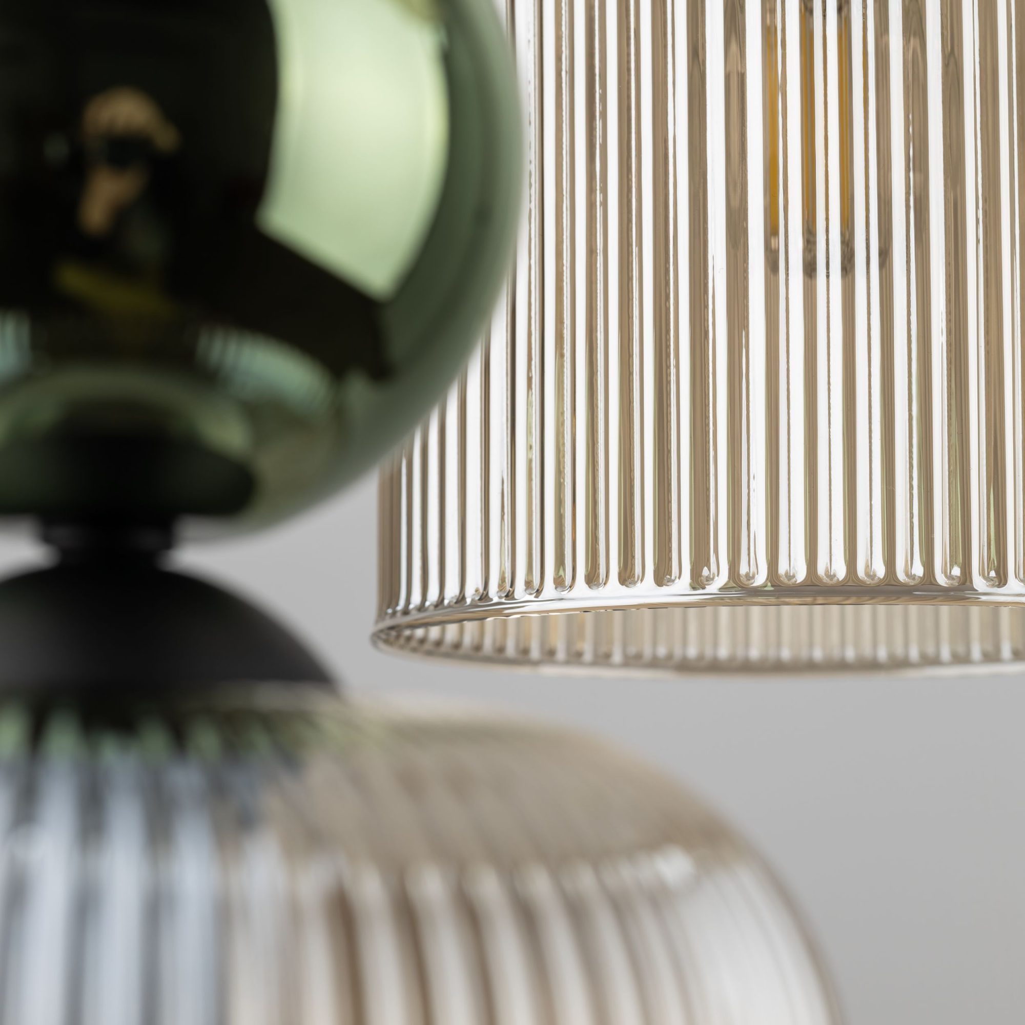 SOPHIA GREEN COGNAC LAMPA WISZĄCA 6XE14 - obrazek 6