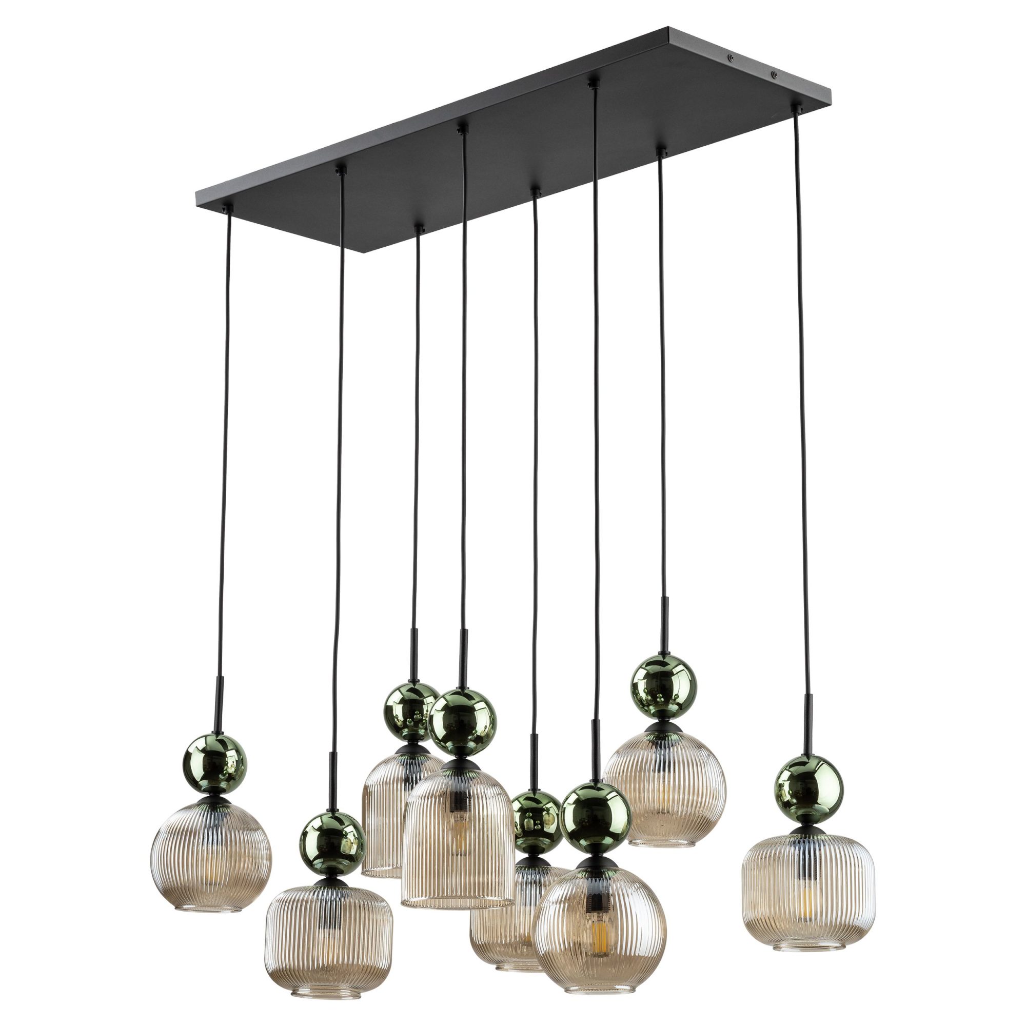 SOPHIA GREEN COGNAC LAMPA WISZĄCA 8XE14