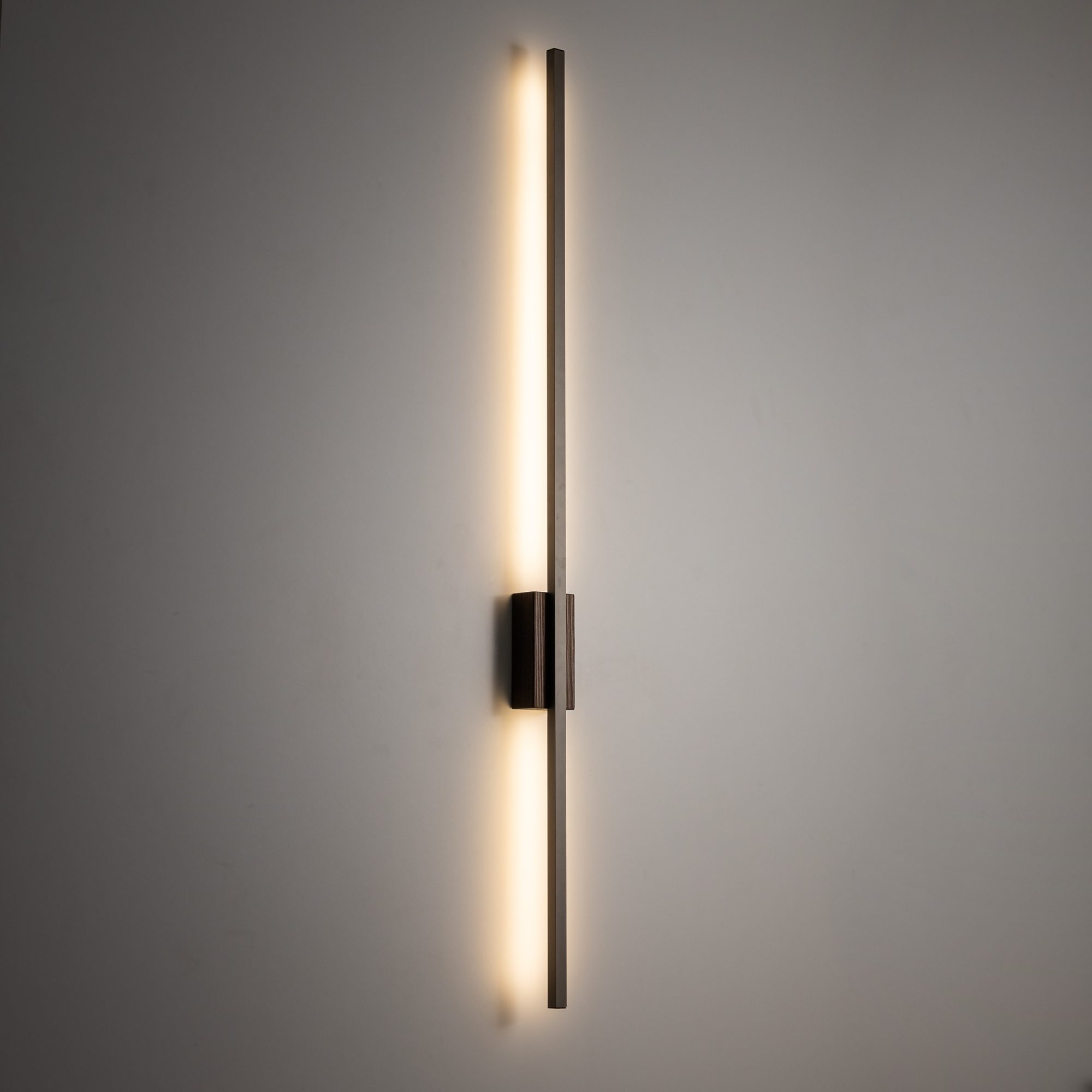 FLASH NEW BROWN WOOD KINKIET L 1 LED - obrazek 2