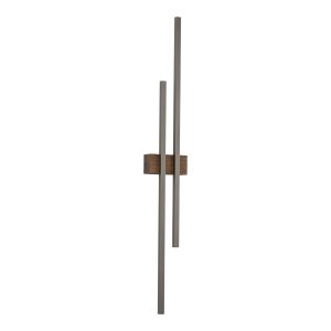 FLASH NEW BROWN WOOD KINKIET 2 LED