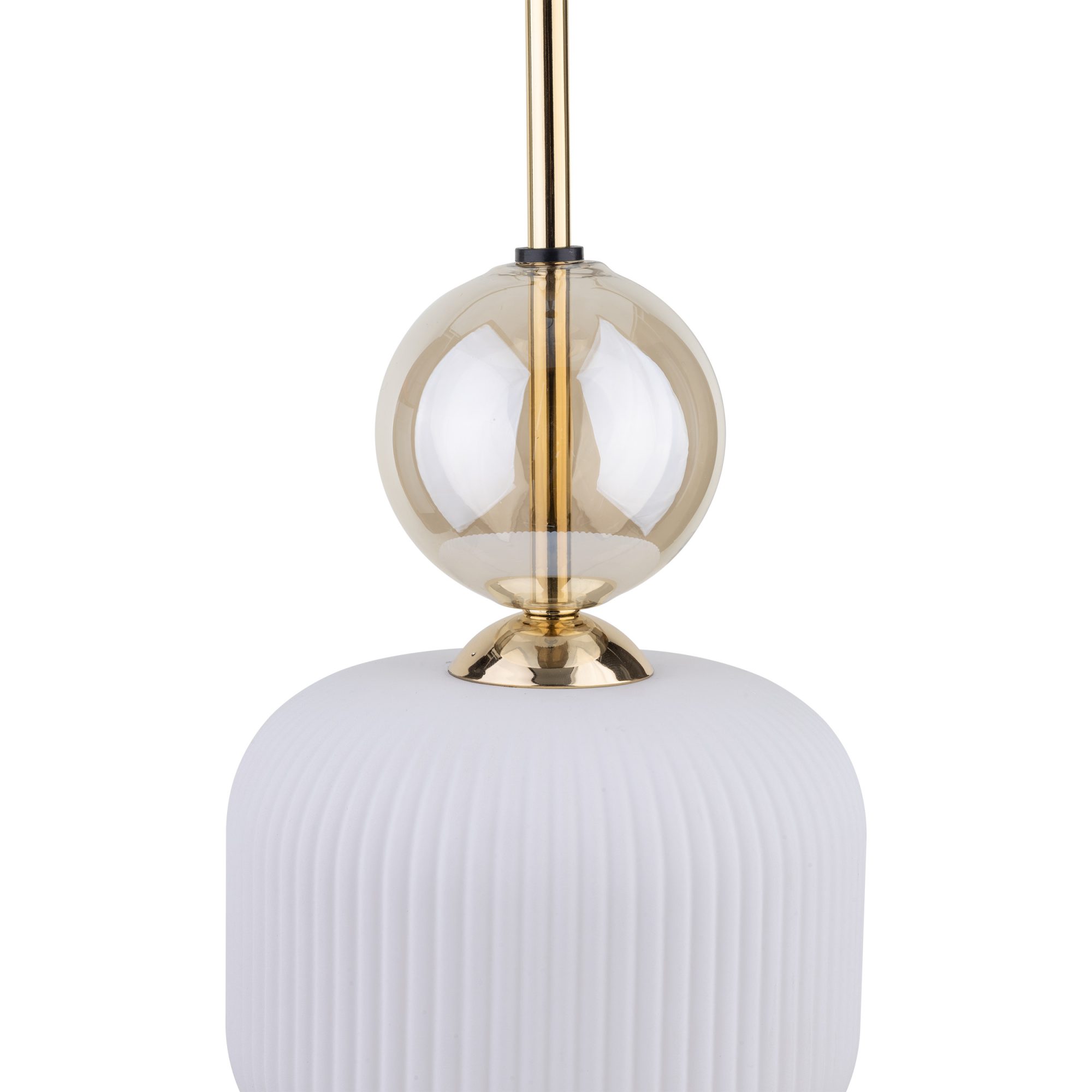 SOPHIA COGNAC WHITE LAMPA WISZACA 1XE14 - obrazek 4