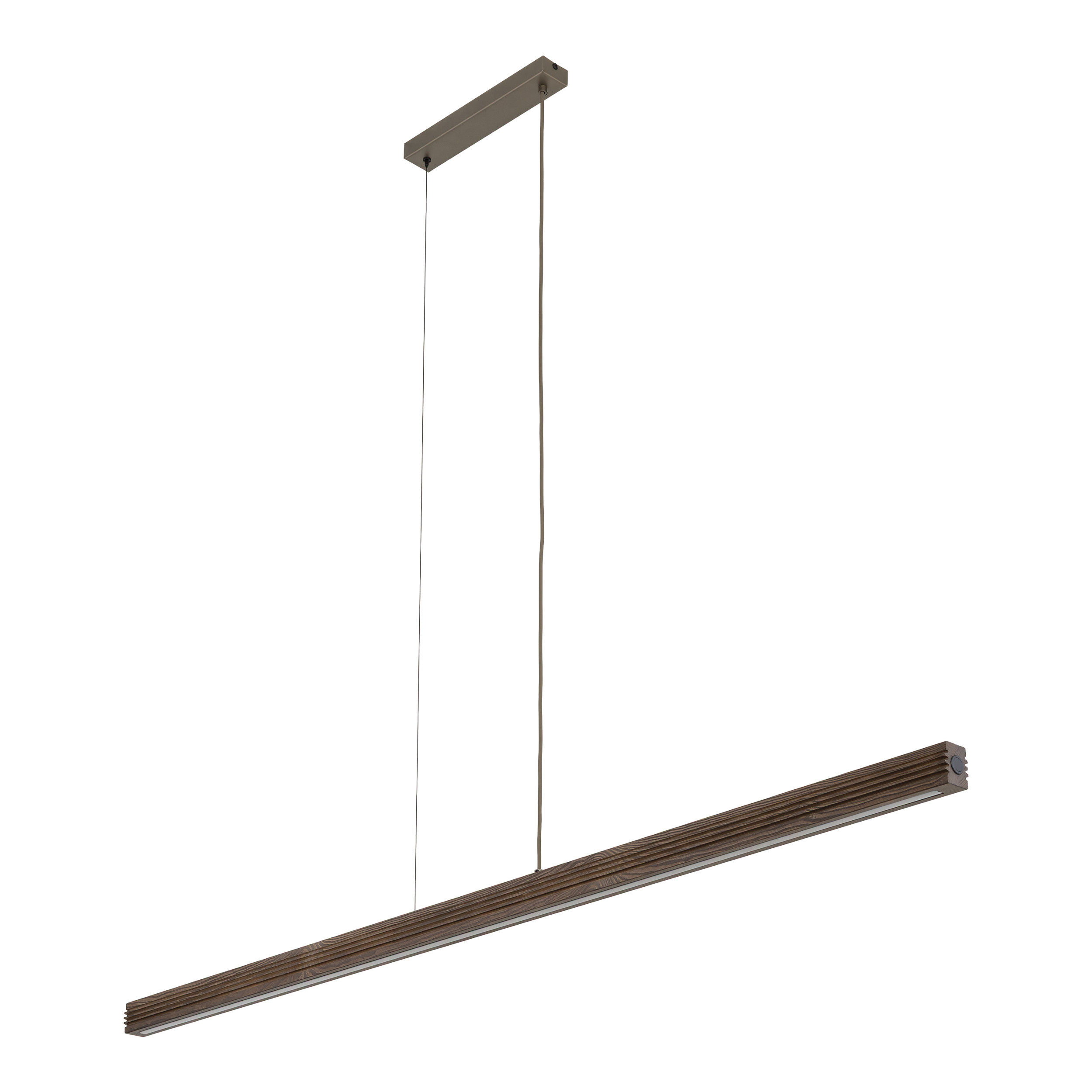 VIGA WOOD LED SOSNA SZCZOTKOWANA ORZECH LAMPA WISZĄCA