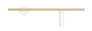 KINKIET TREVO WHITE BRASS (right)