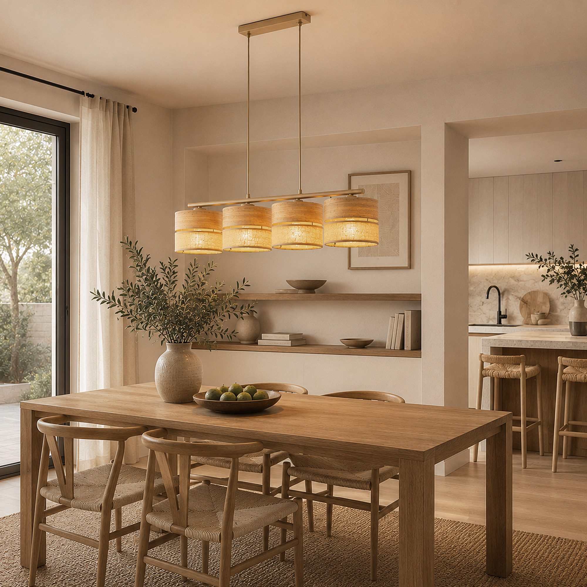 DORMA WOOD JUTA LAMPA WISZĄCA 4XE27 - obrazek 4