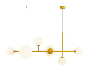 LAMPA WISZĄCA DIONE 6 MUSTARD