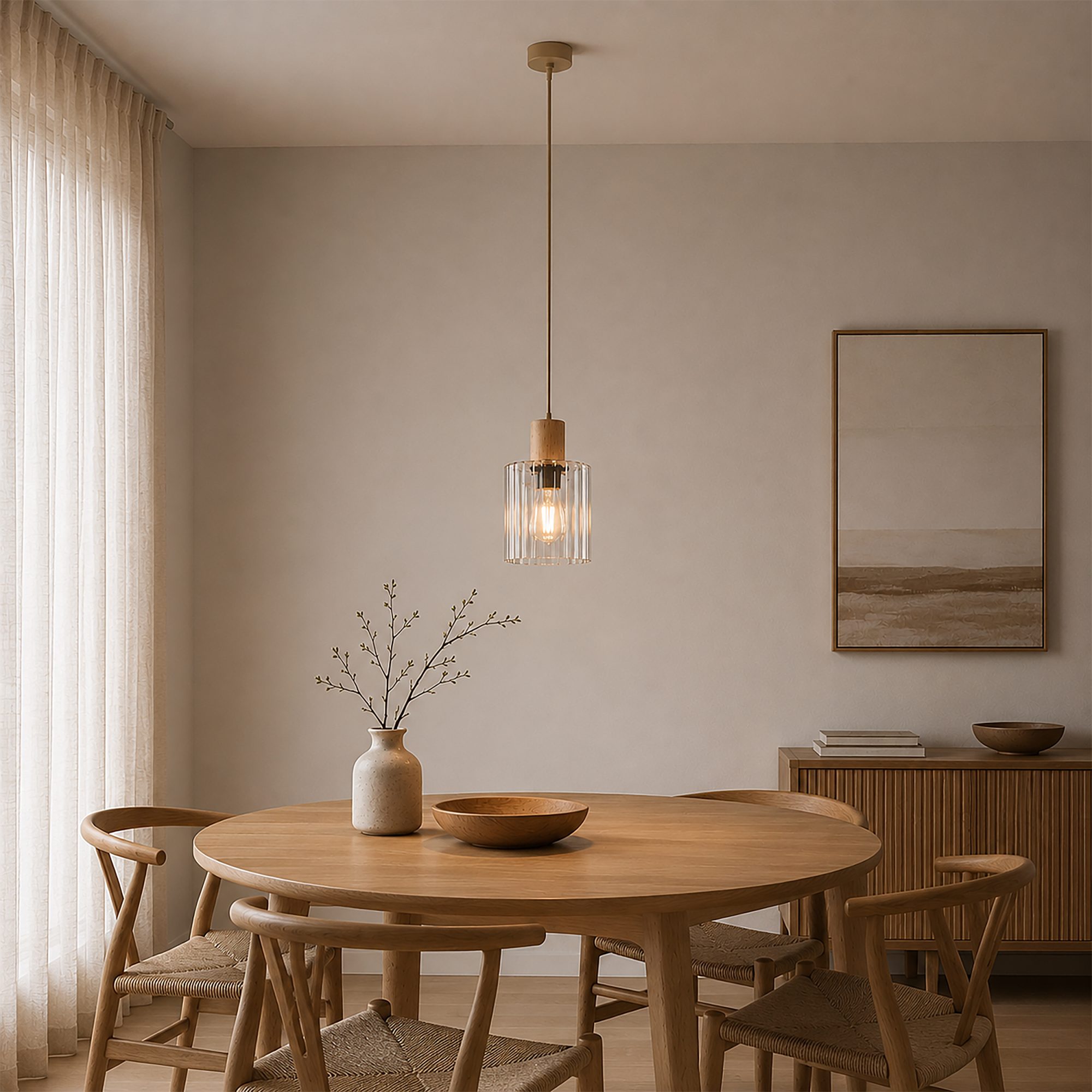 SIERRA WOOD LAMPA WISZĄCA 1XE27 - obrazek 4