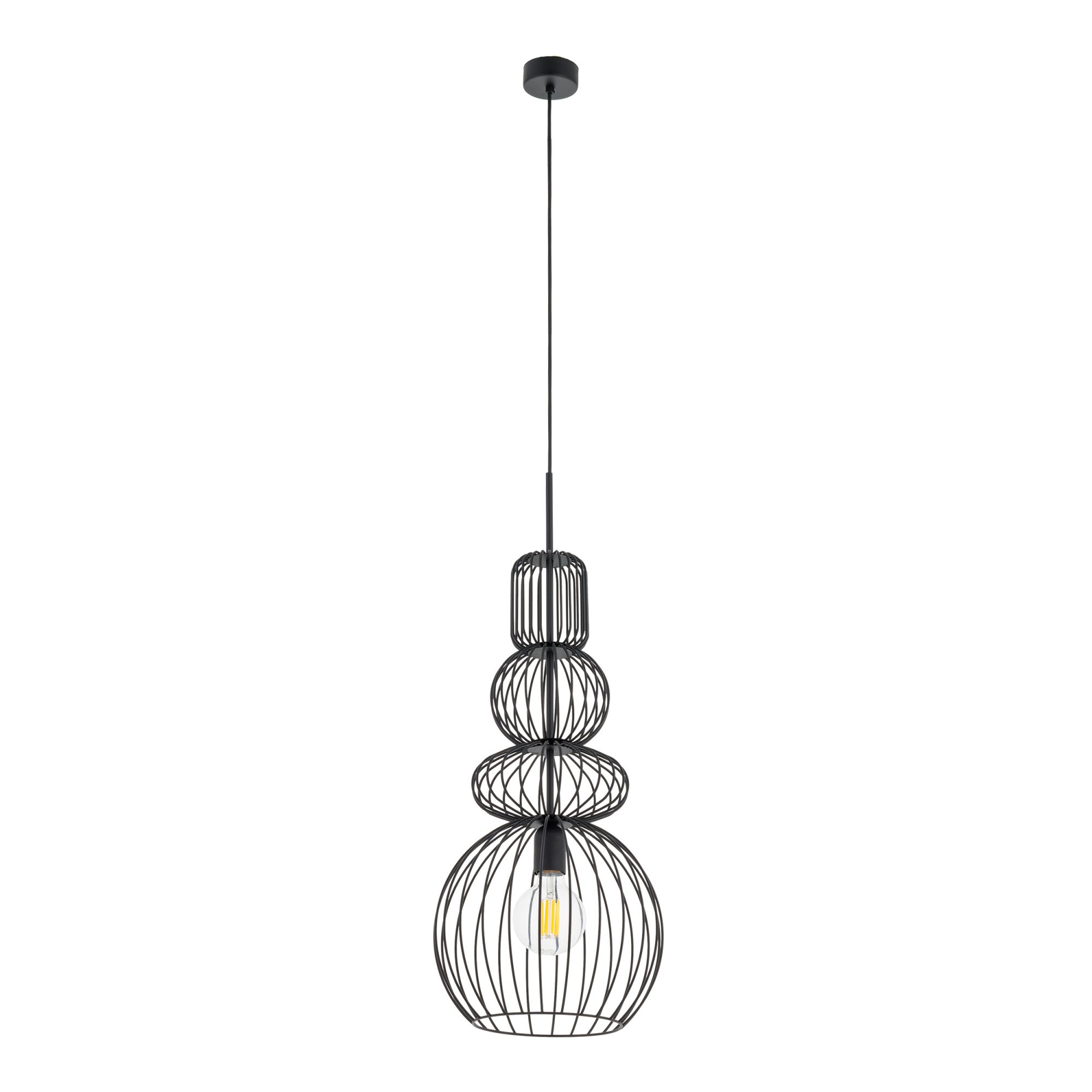 KAGO BLACK LAMPA WISZĄCA 1XE27