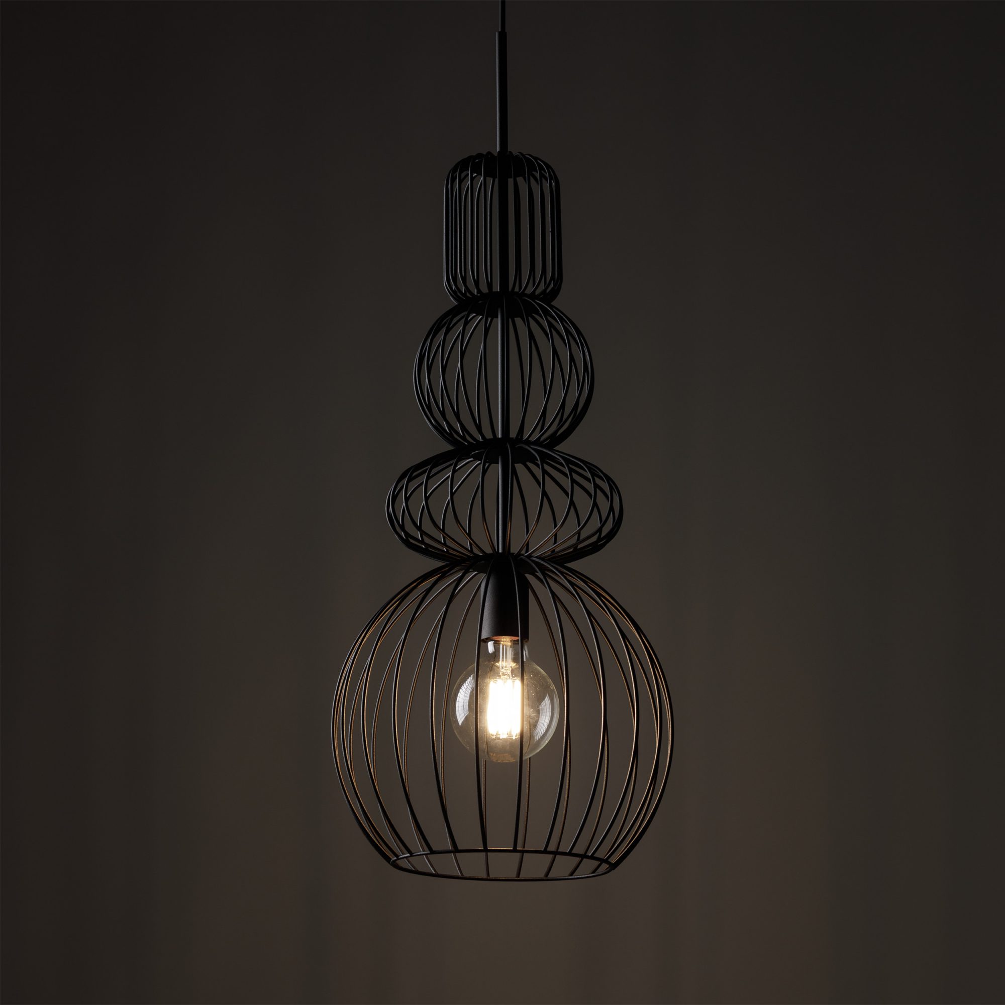 KAGO BLACK LAMPA WISZĄCA 1XE27 - obrazek 2