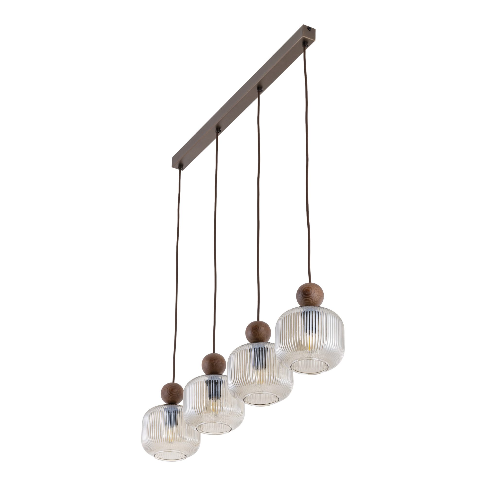 BALLO ORZECH LAMPA WISZĄCA 4XE14 LISTWA - obrazek 7