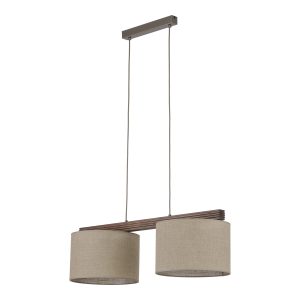 VIGA SHADE ORZECH LAMPA WISZĄCA 2XE27