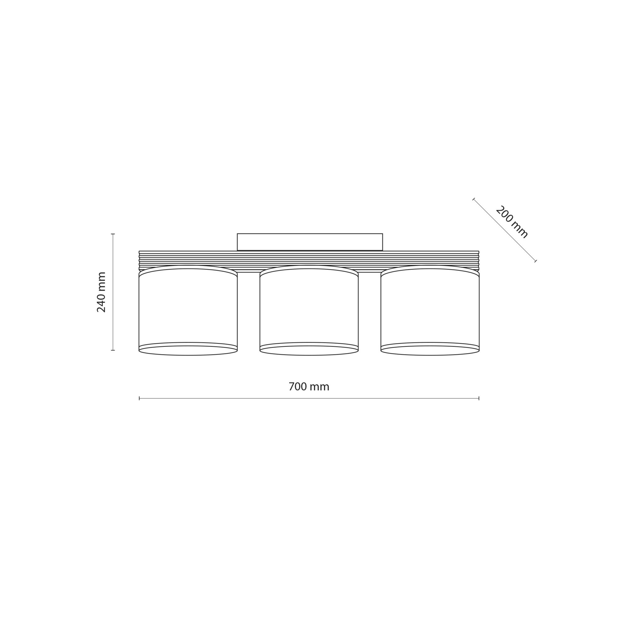 VIGA SHADE ORZECH LAMPA SUFITOWA 3XE27 - obrazek 5