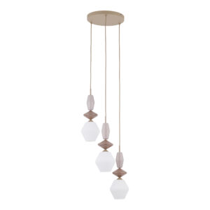ZEN SABIA FUSO WHITE LAMPA WISZĄCA 3XE14 KOŁO