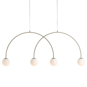 LAMPA WISZĄCA UNA 4 BEIGE L