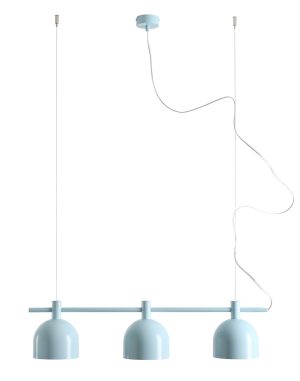 LAMPA WISZĄCA BERYL 3 BABY BLUE