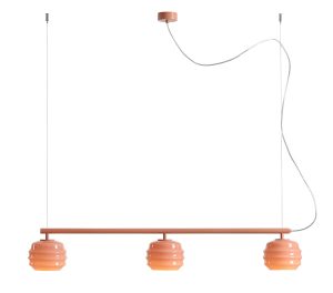 LAMPA WISZĄCA PUFF GLAZE 3 CORAL