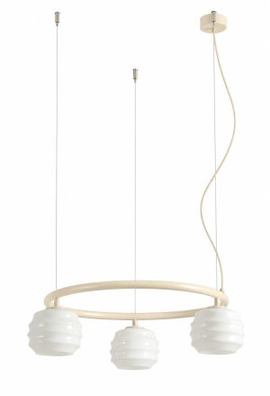 LAMPA WISZĄCA PUFF 3 RING COTTON