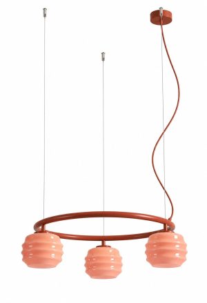 LAMPA WISZĄCA PUFF GLAZE 3 RING TERRA