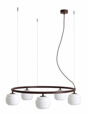 LAMPA WISZĄCA PUFF 5 RING MOKKA