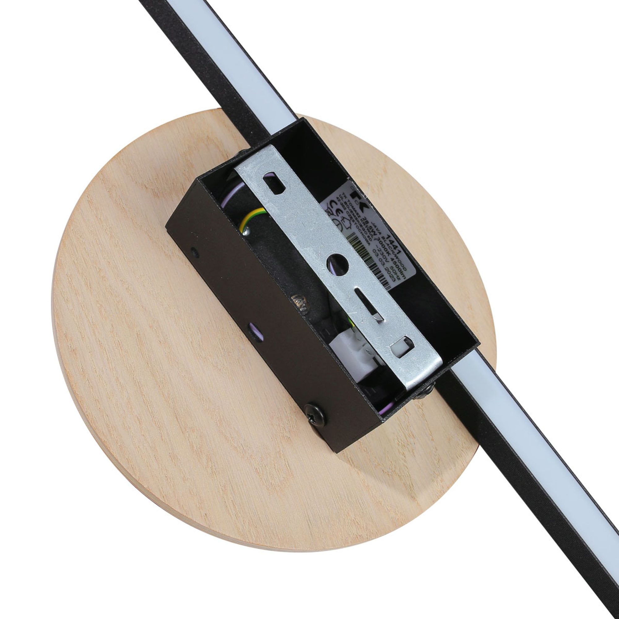 JAVA II BLACK WOOD KINKIET 1 - obrazek 6
