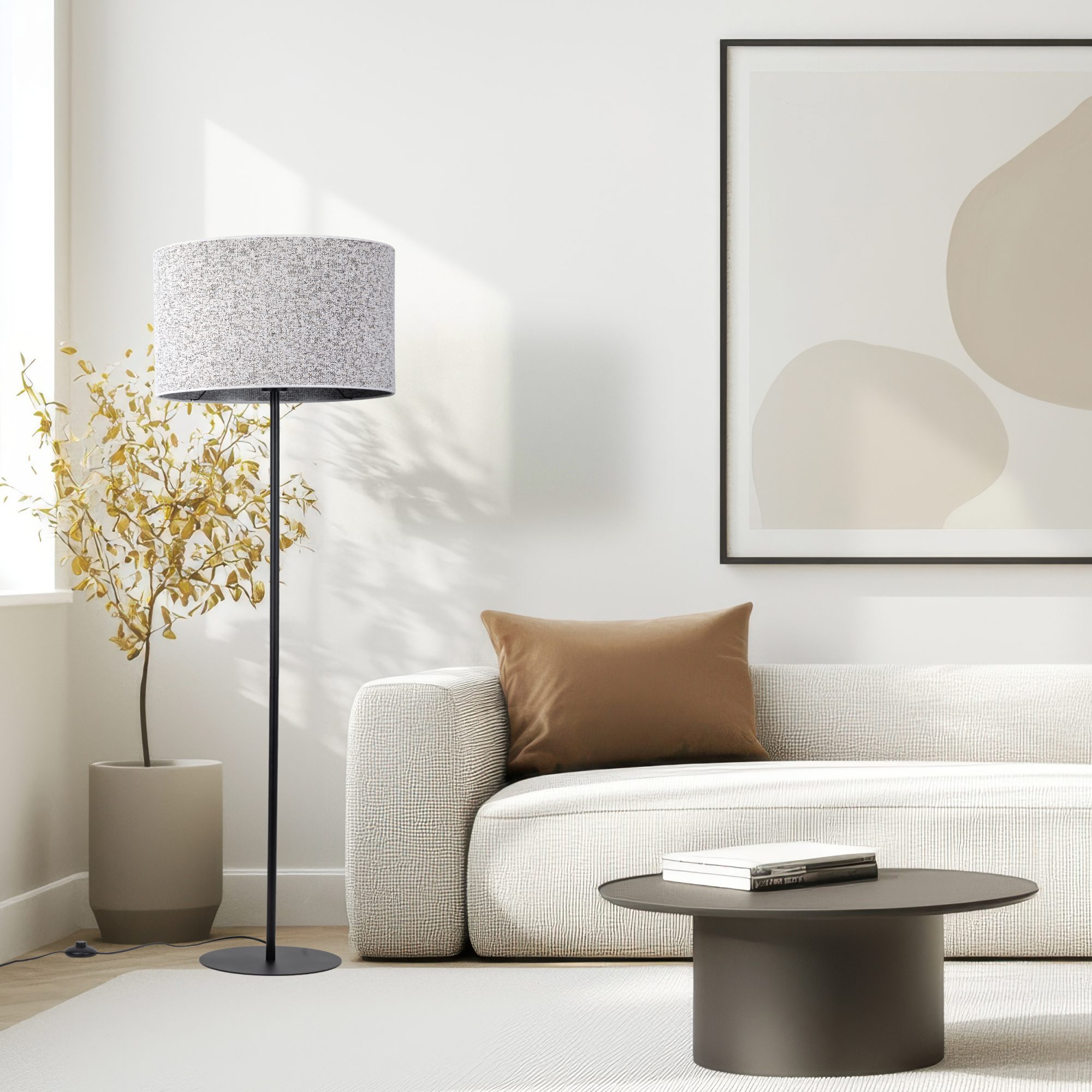 VELLUM BLACK LAMPA PODŁOGOWA 1XE27 - obrazek 4