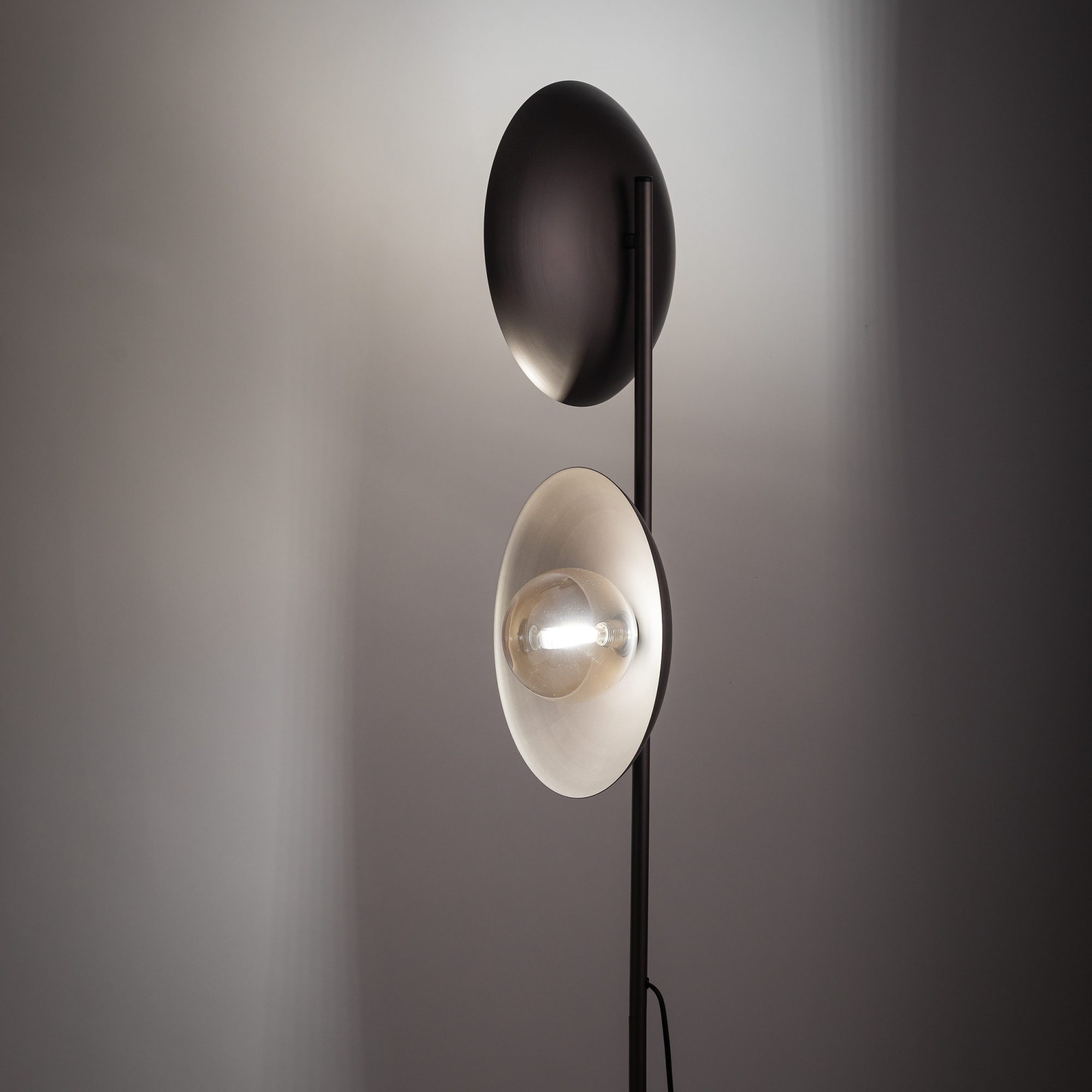 SLATE NEW BROWN GLASS LAMPA PODŁOGOWA 2XG9 - obrazek 2