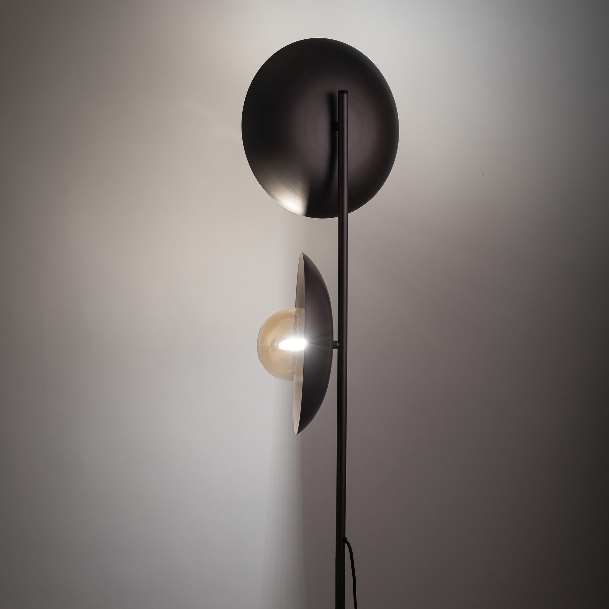 SLATE NEW BROWN GLASS LAMPA PODŁOGOWA 2XG9 - obrazek 3