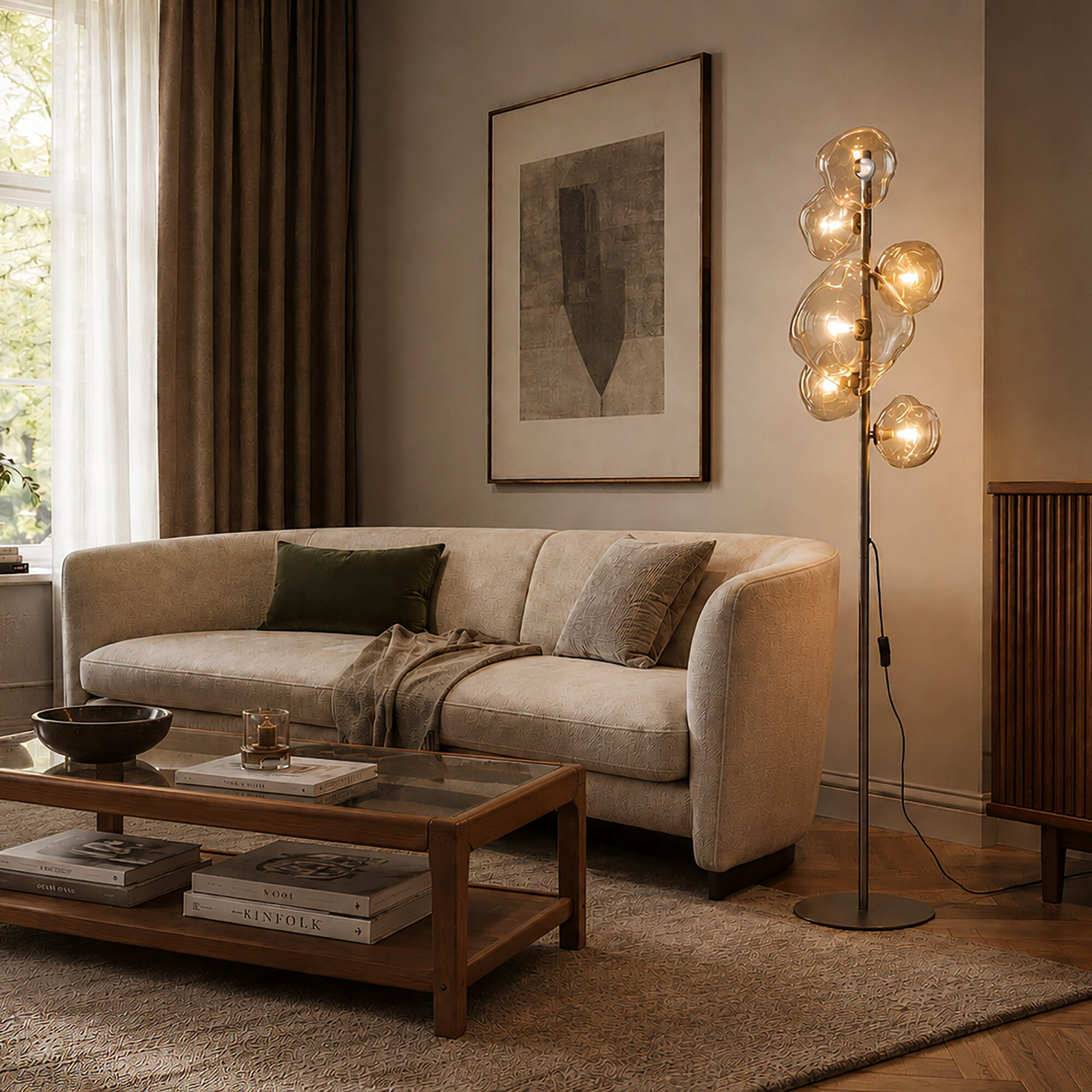 NEBIA NEW BROWN LAMPA PODŁOGOWA 6XG9 - obrazek 2