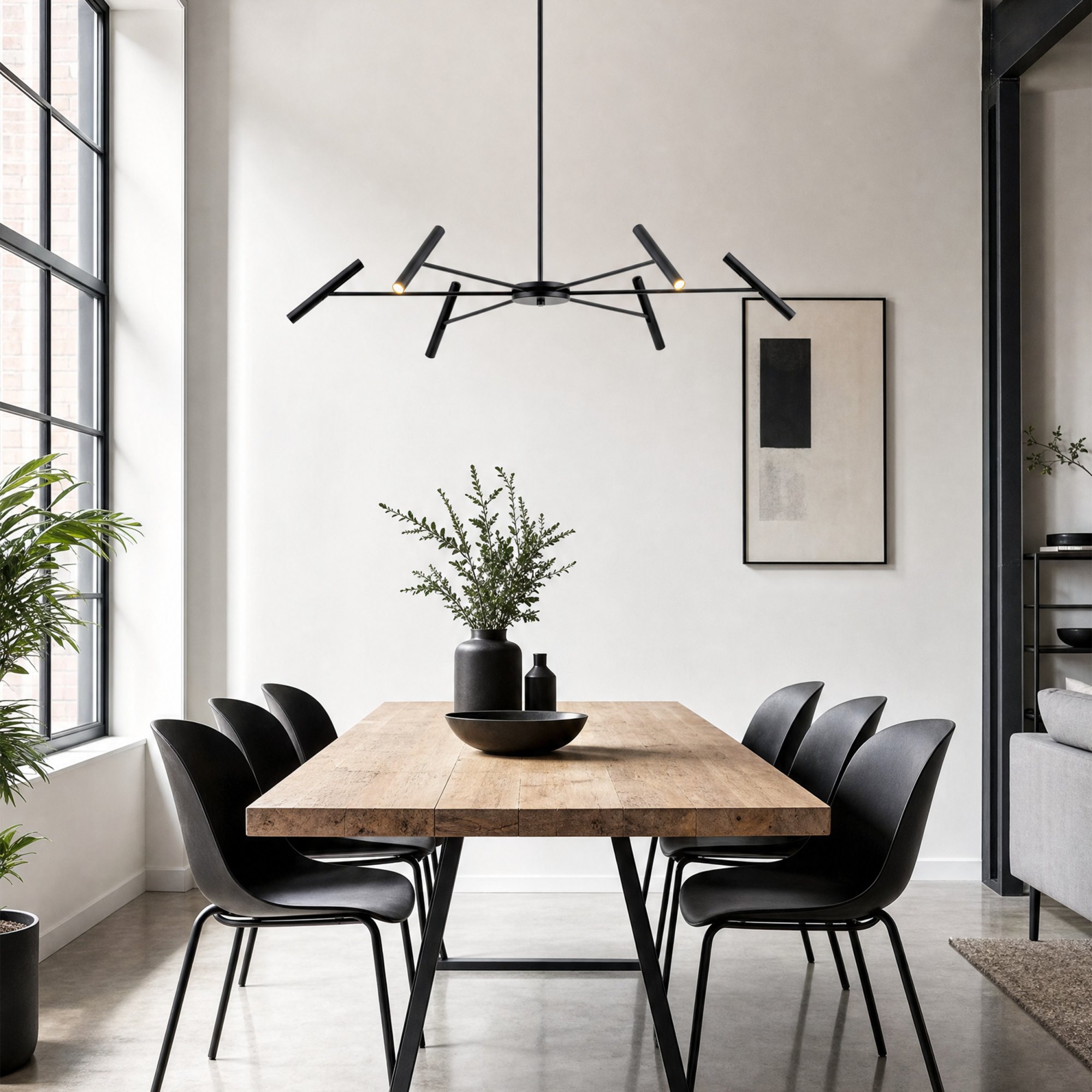 NIVA BLACK LAMPA WISZĄCA LED 30W - obrazek 4