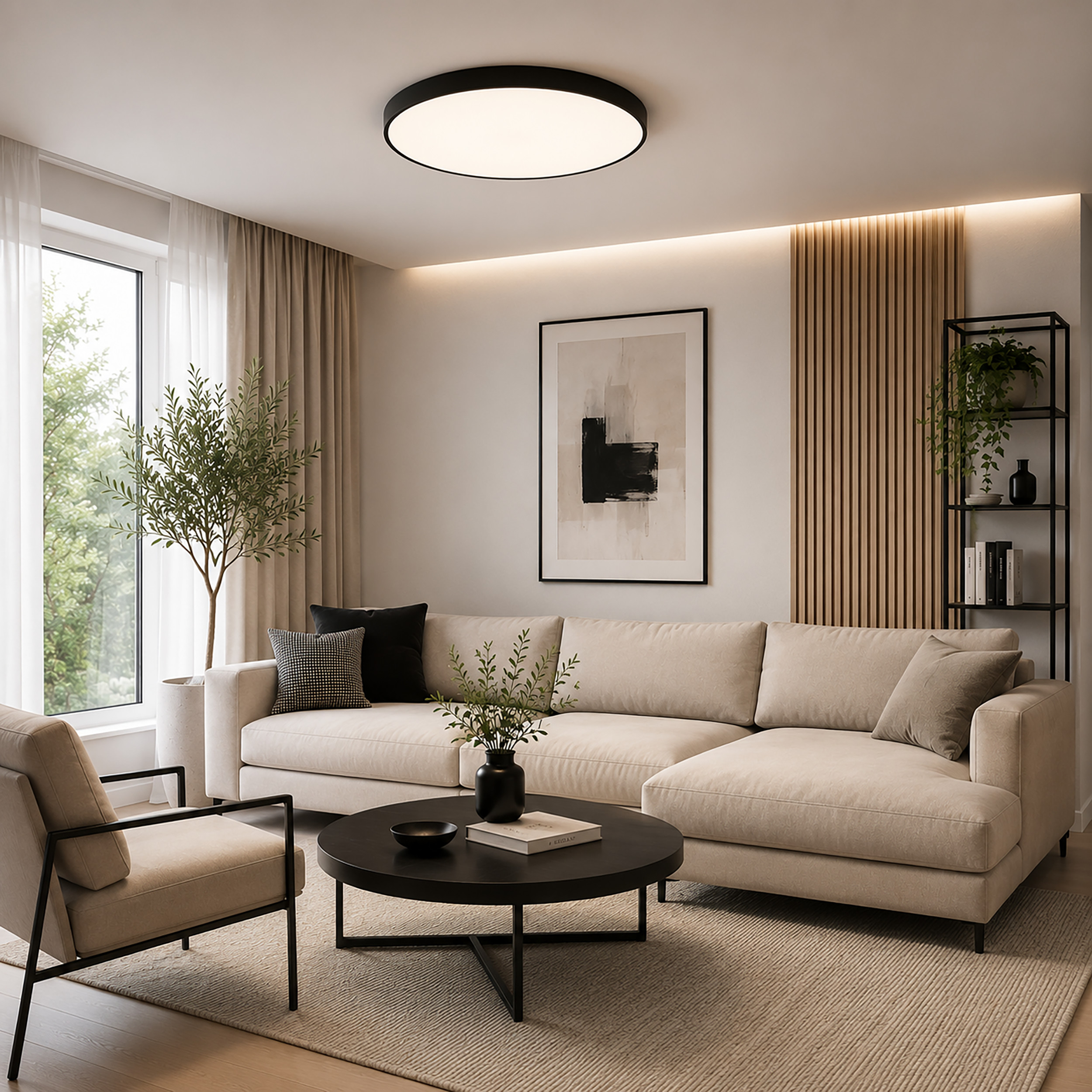 VELIS BLACK PLAFON LED 60W IP54 - obrazek 2