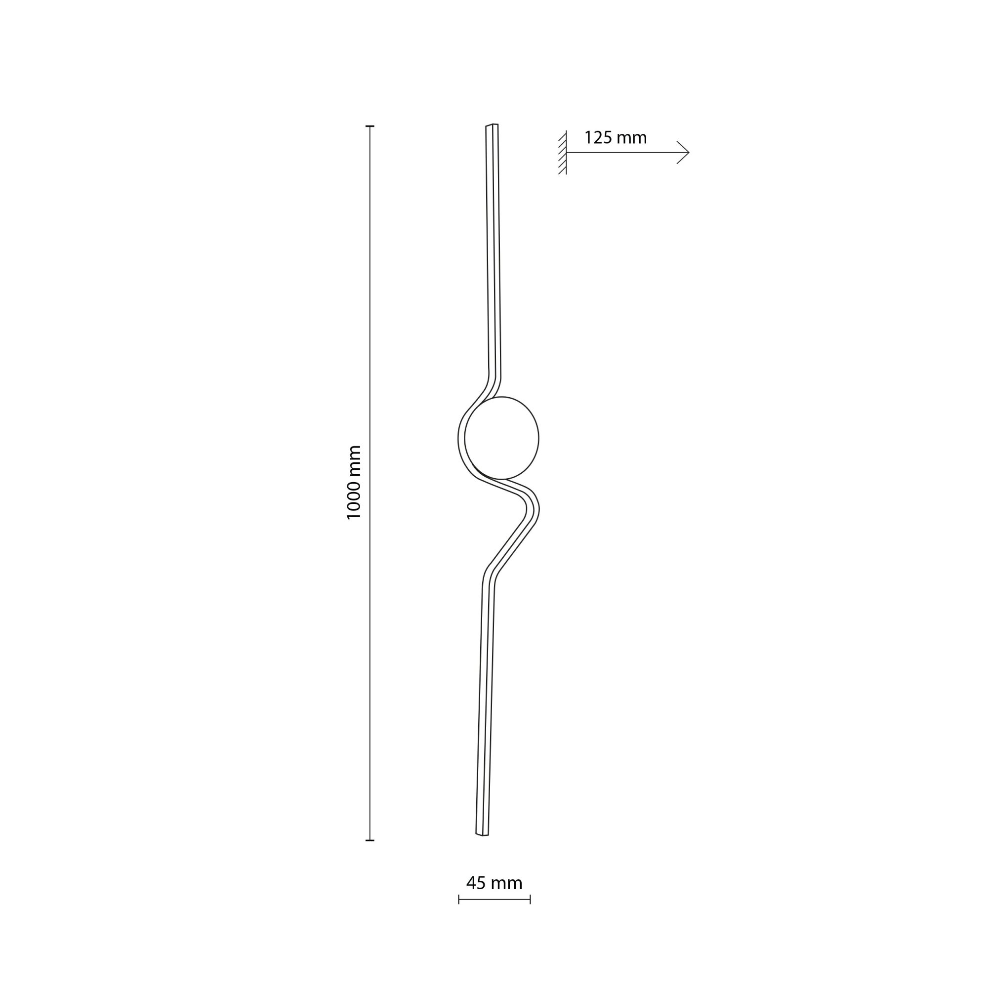 LORA BLACK KINKIET LED - obrazek 7